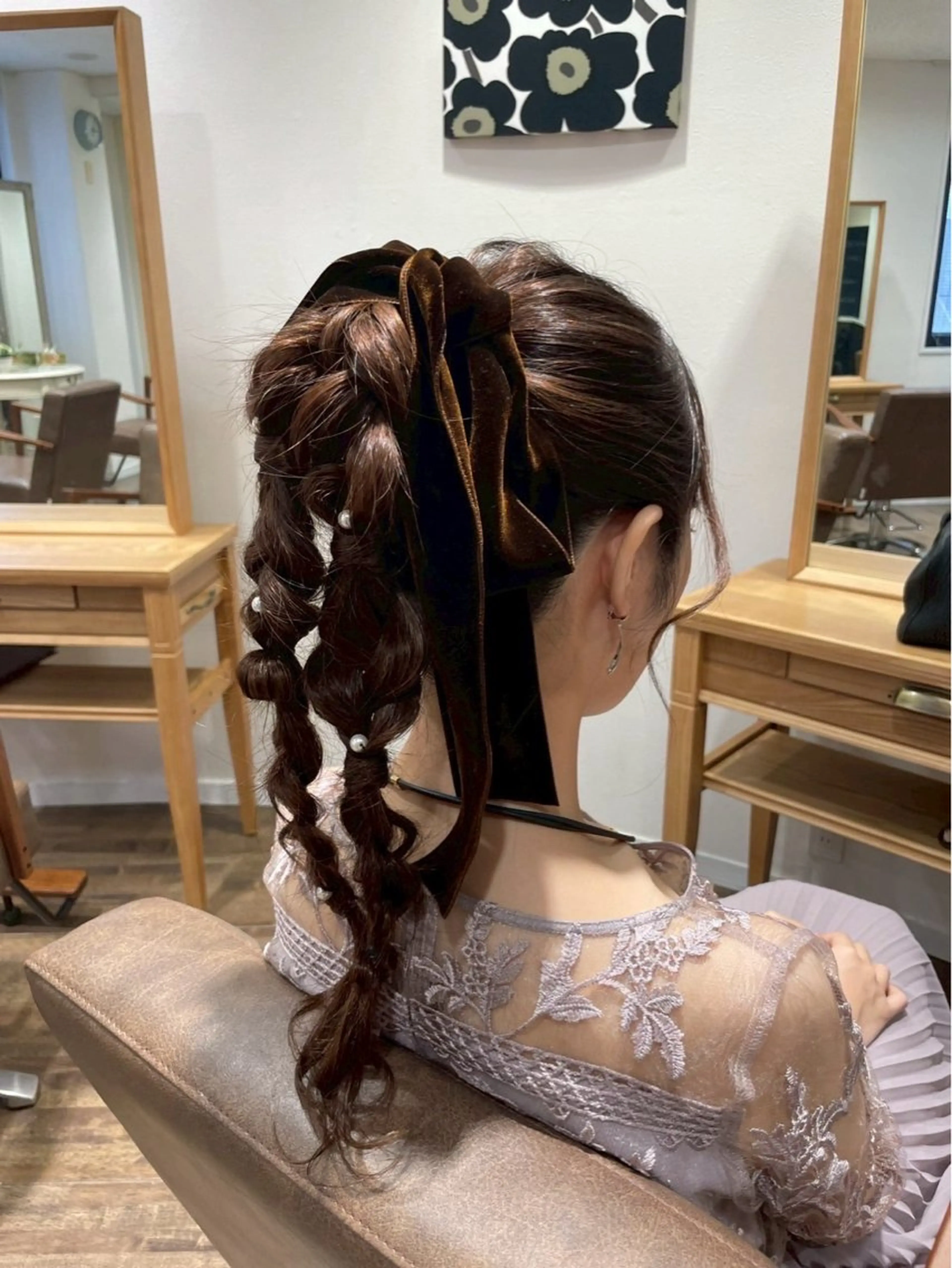 ヘアアレンジ まい🎀ピンク💝 透明感/髪質改善のヘアスタイル