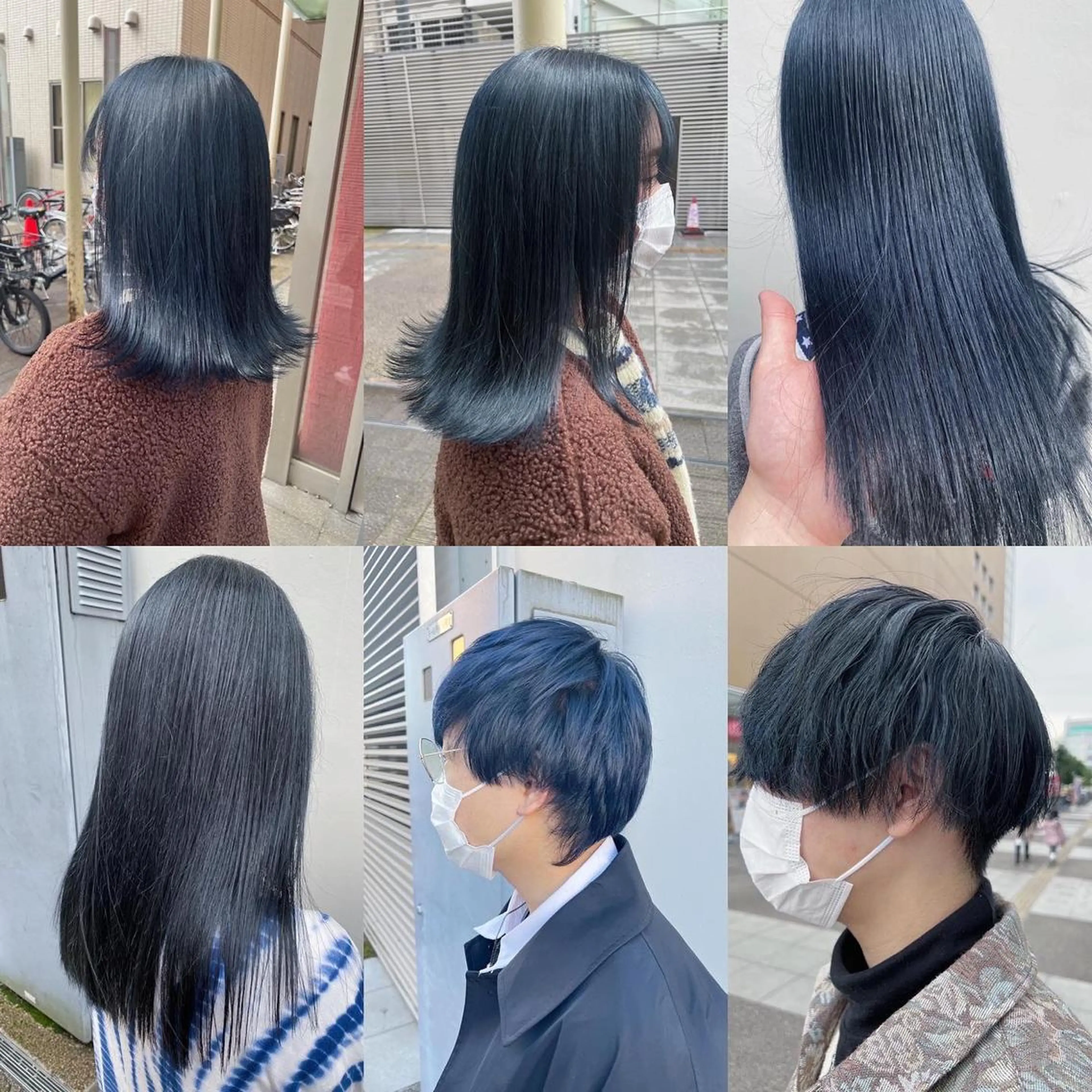 セミロング カラー 佐伯 蓮のヘアスタイル