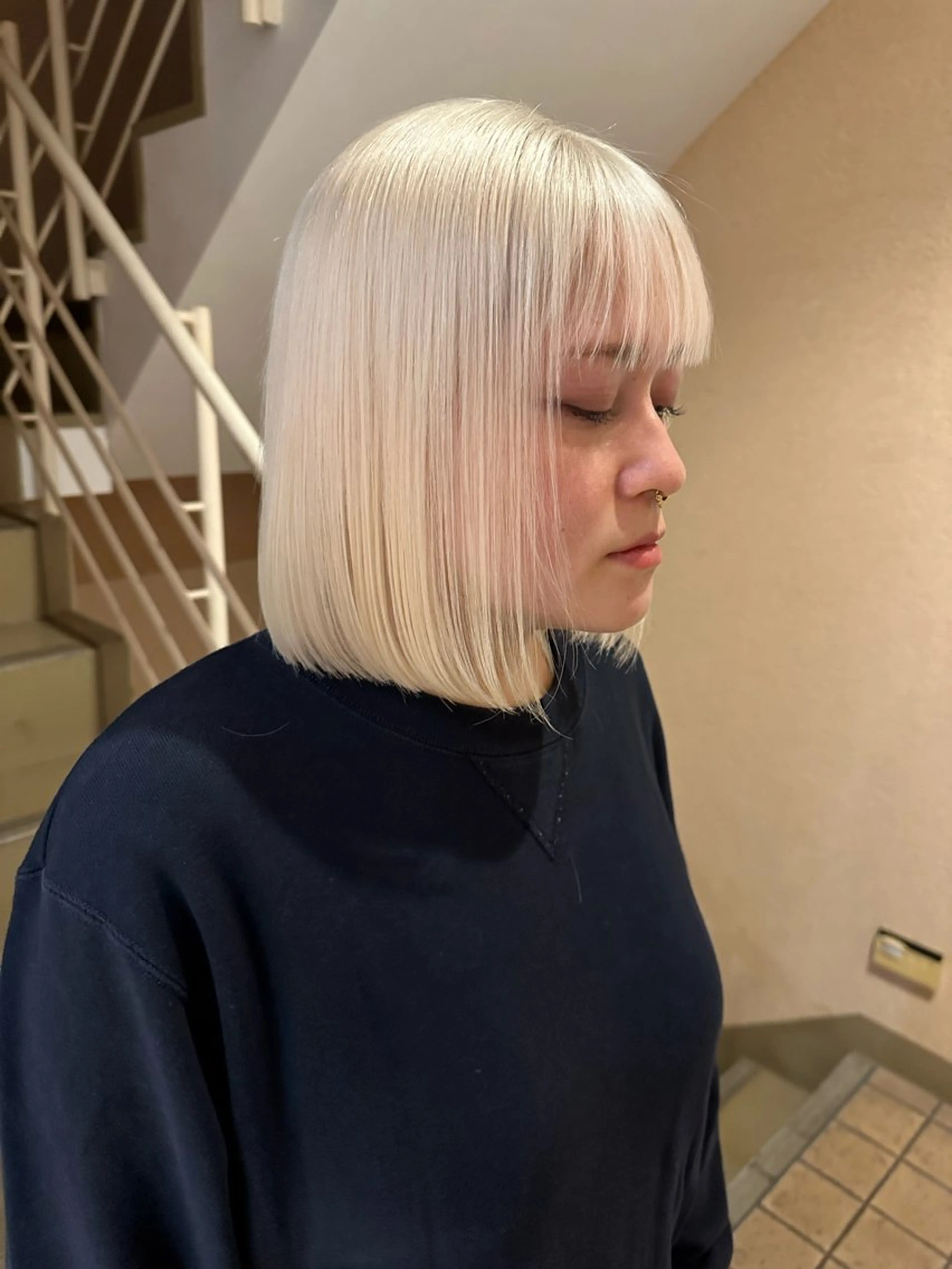 ミディアム ヘアカラー 🍇透明感カラー/ カットひかる🍒のヘアスタイル