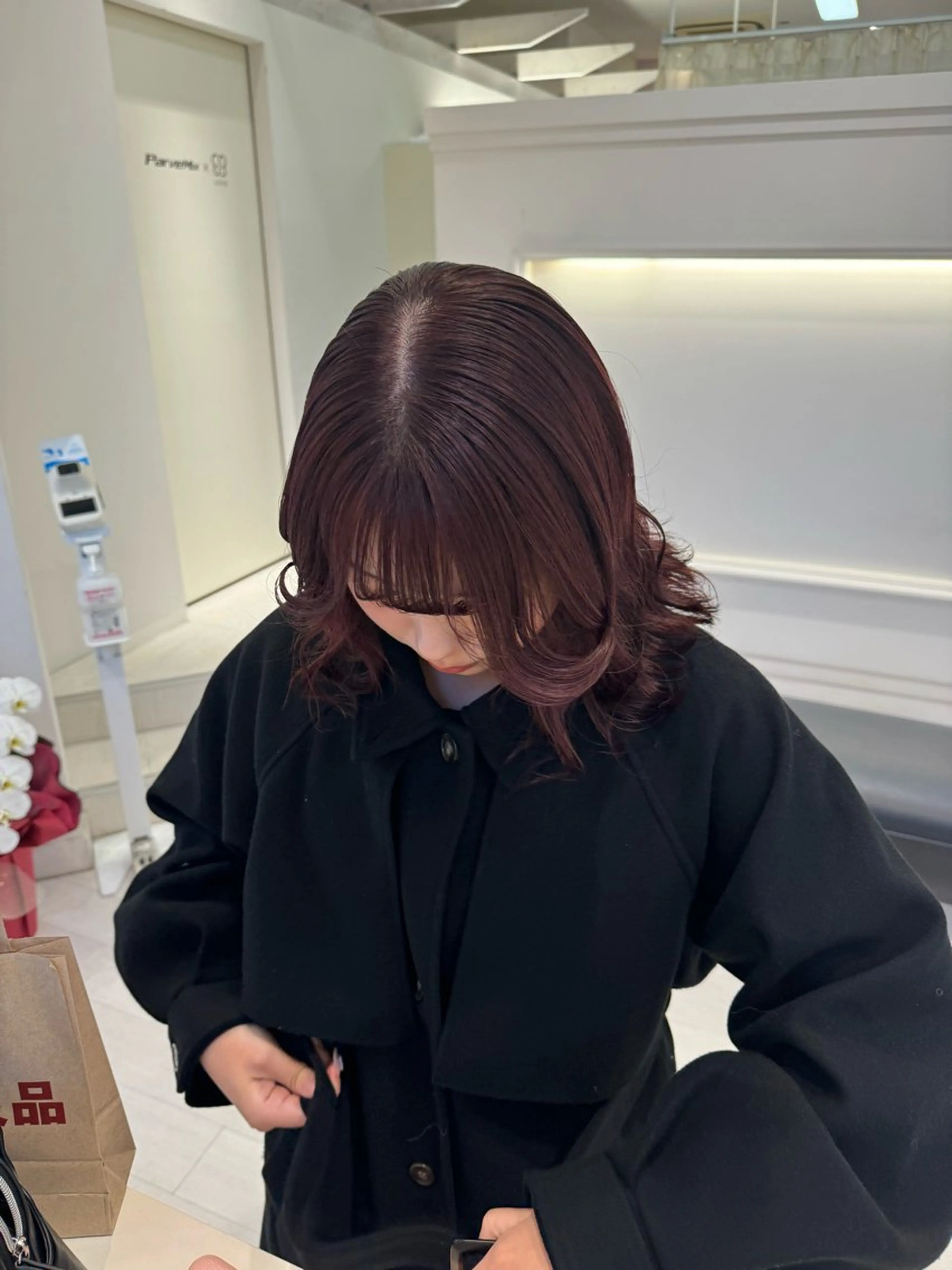 ロング カラー ヘアカラー トリートメント ParveMix🍀 藤原愛未のヘアスタイル