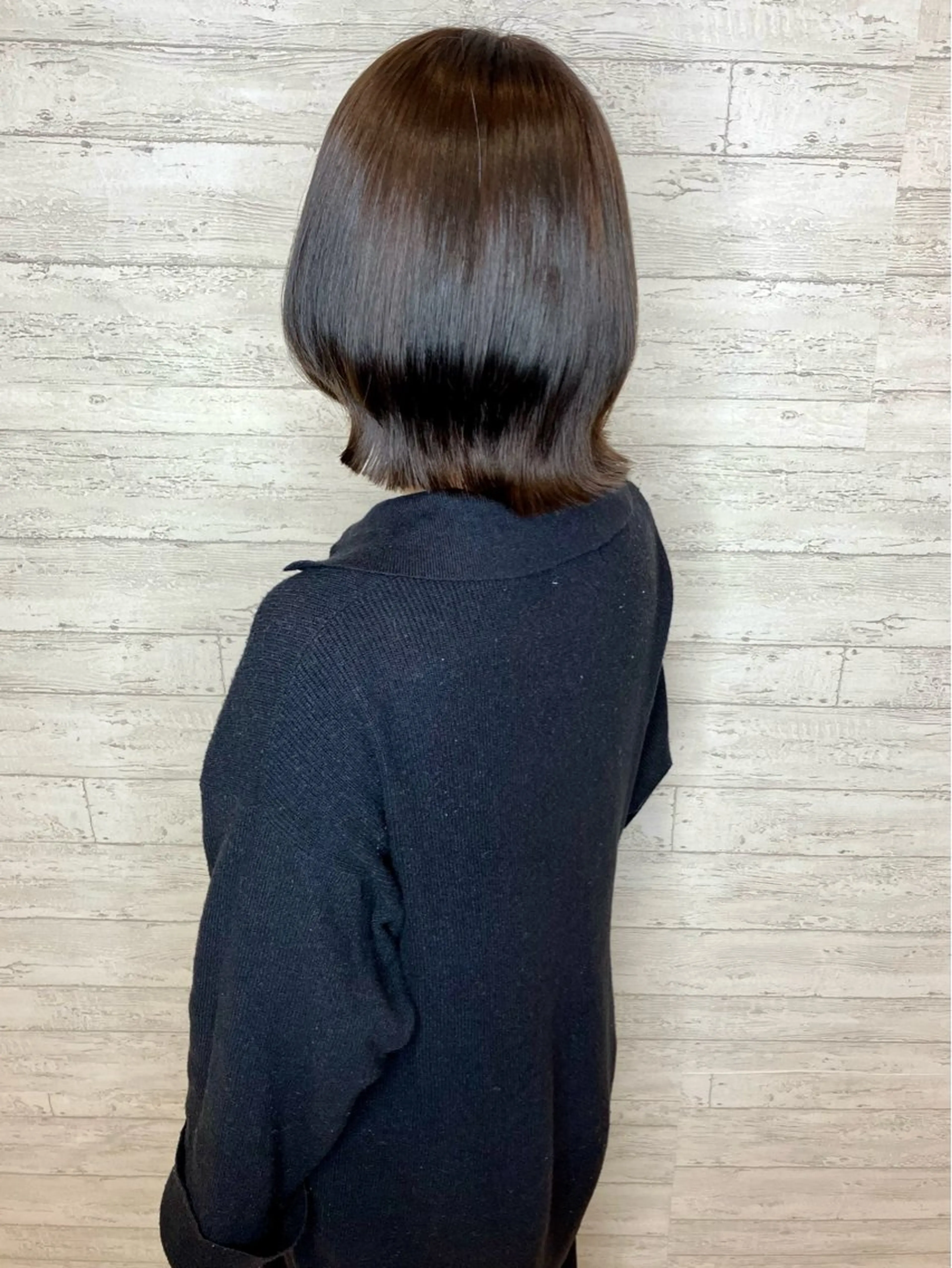 ショート カラー ブラウンカラー ナチュラルブラウン ボブ くびれヘア 小池 穂果/ 府中のヘアスタイル