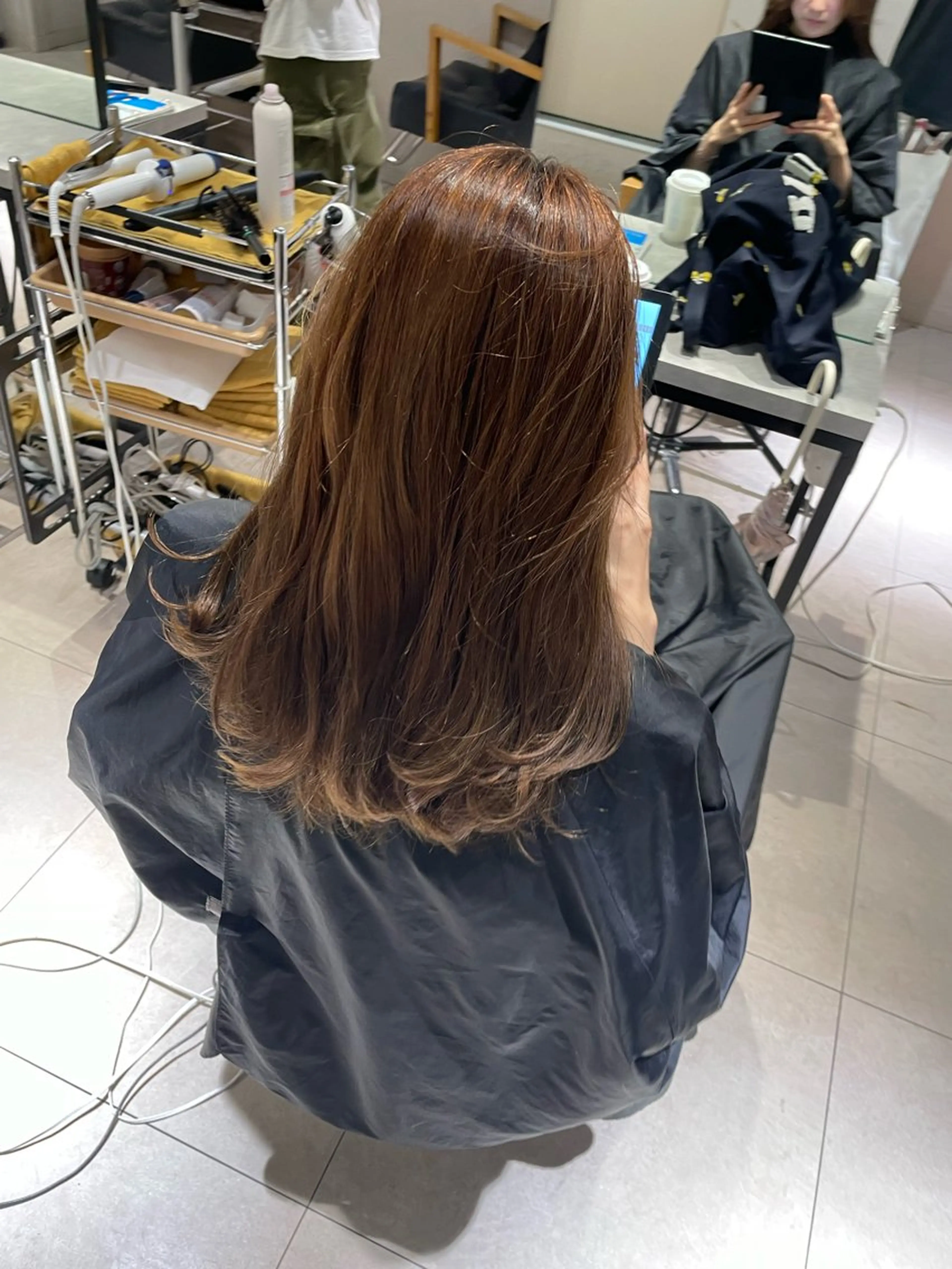 セミロング カラー ヘアカラー トリートメント ren ボブロブ/ミディアムのヘアスタイル