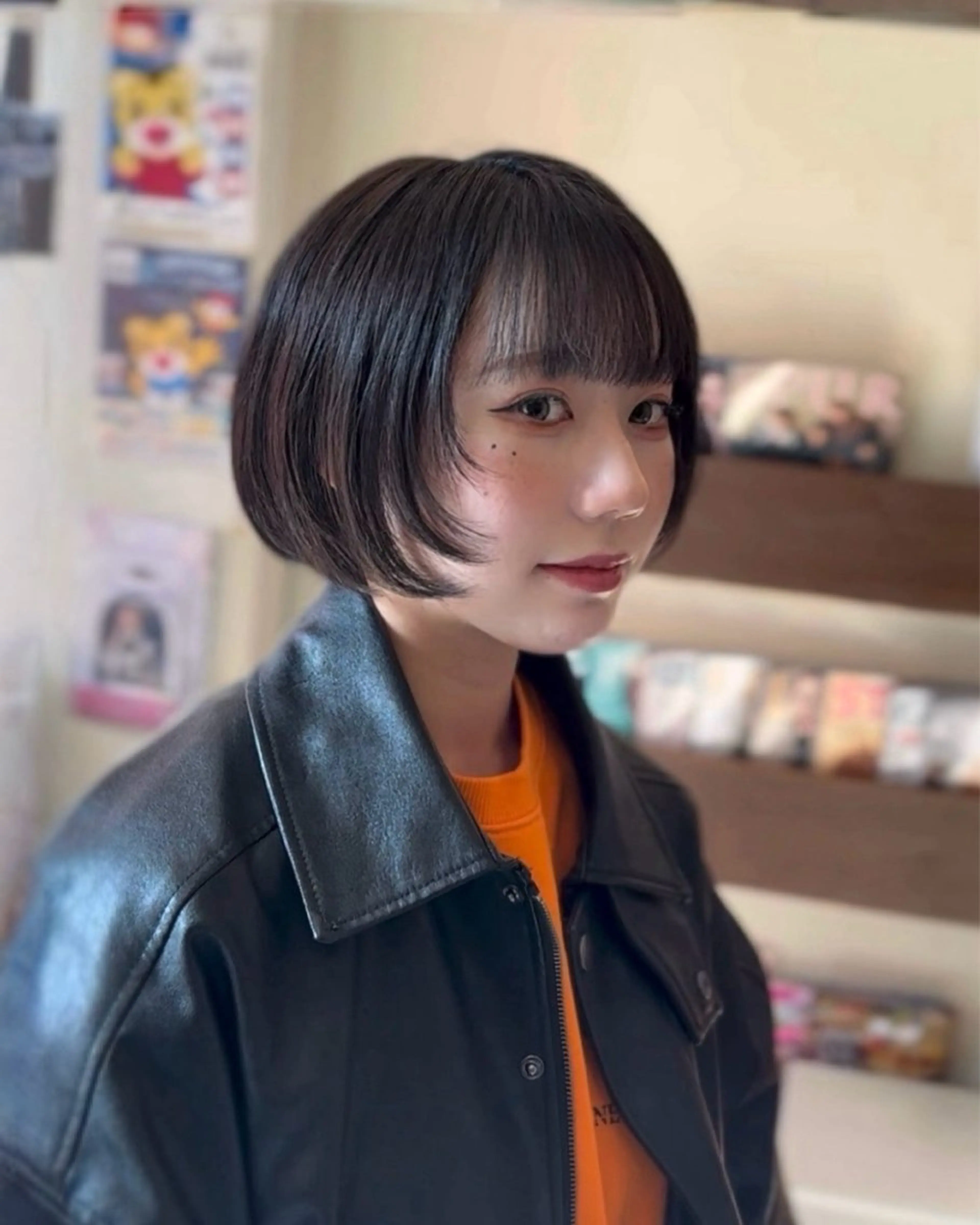 ショート ボブ 顔まわりレイヤー 顔周りカット レイヤーカット カット ヘッドスパ 小野 友暉のヘアスタイル