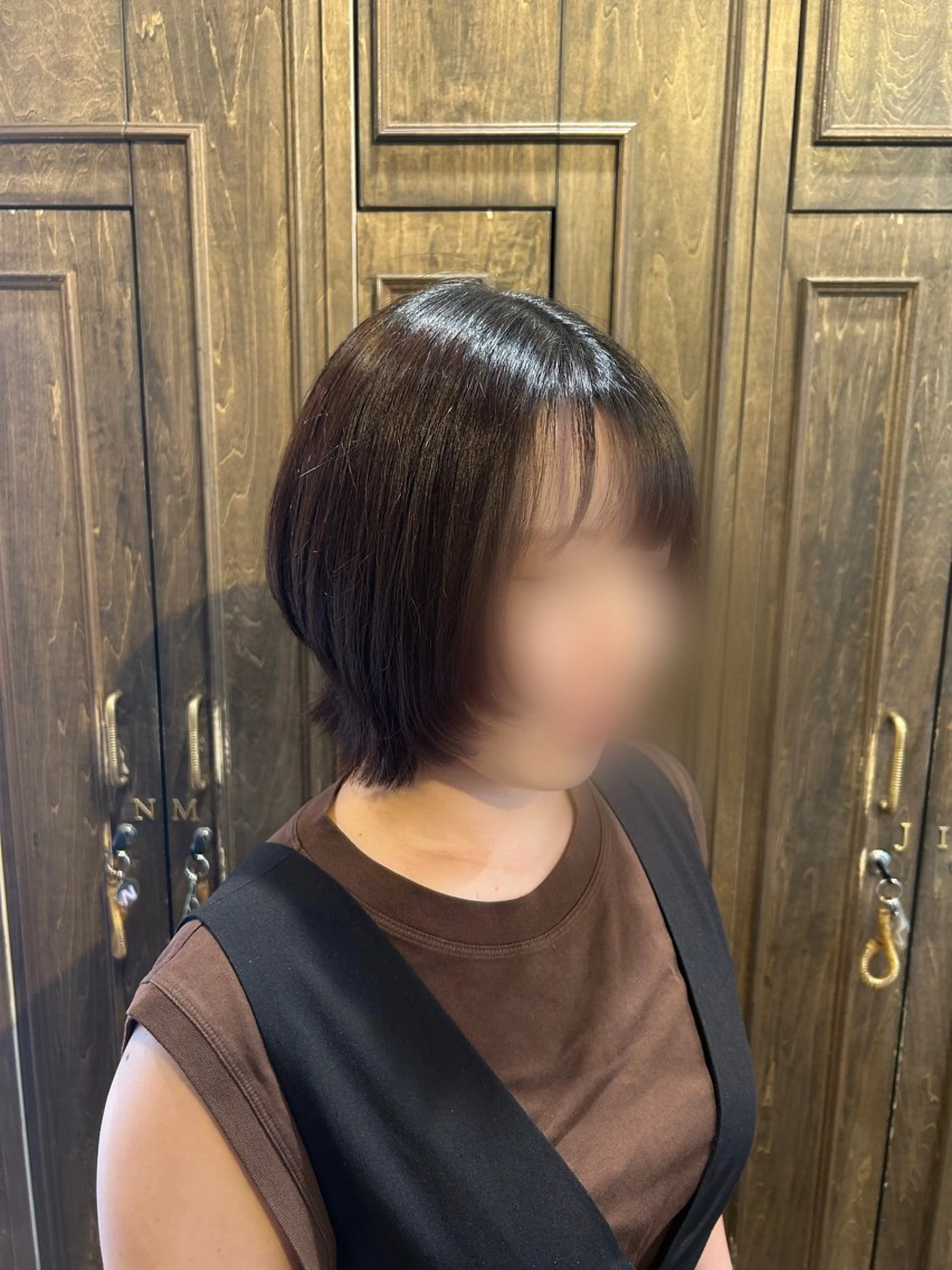 ショート カラー レイヤーカット カット ヘアカラー トリートメント 髪質改善/ボブ/暖色 /𝙨𝙤𝙧𝙖のマツエク・マツパデザイン