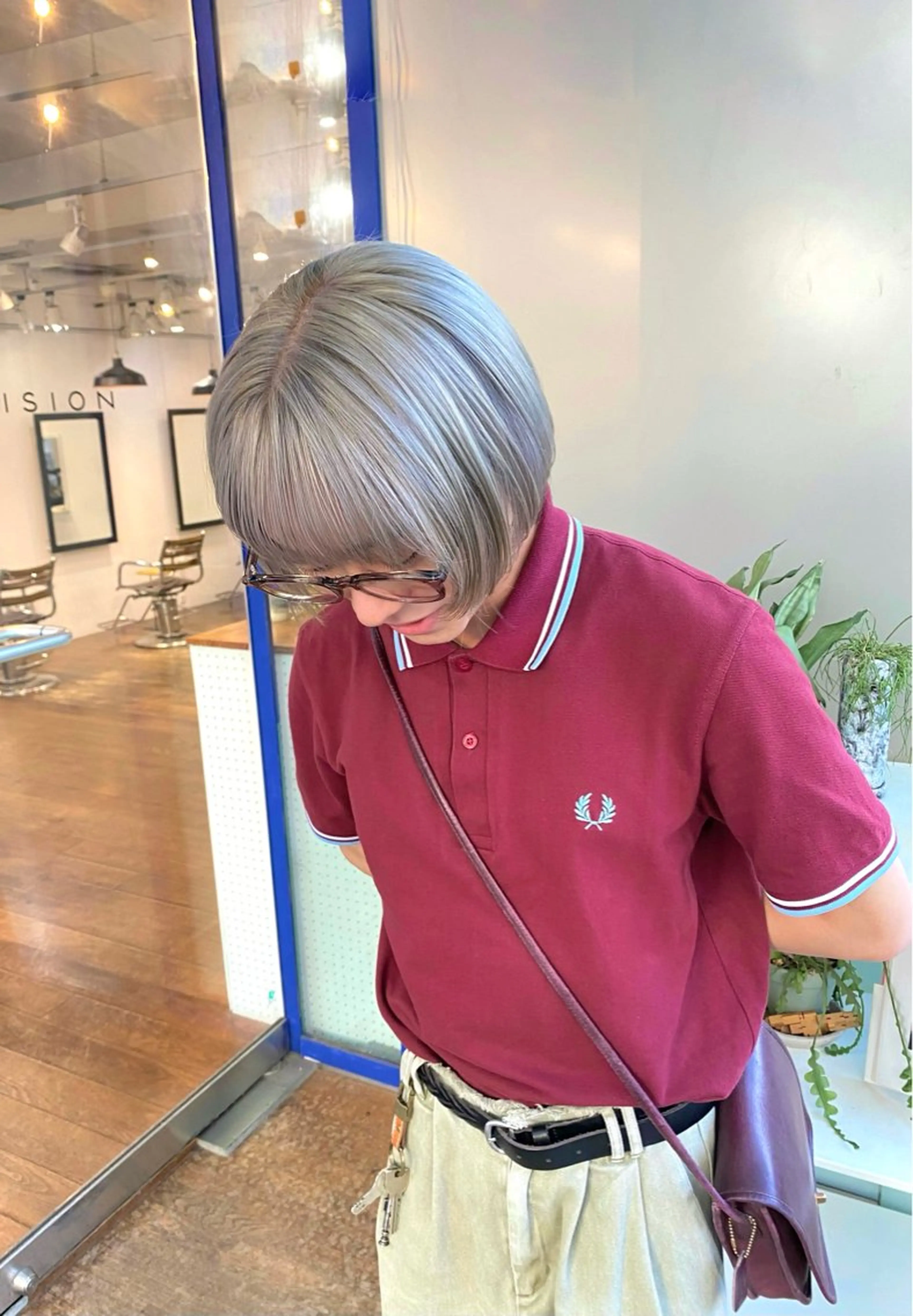 ショート カラー カット ヘアカラー トリートメント 🌻名古屋🌻 🫧ハイトーン🫧のヘアスタイル