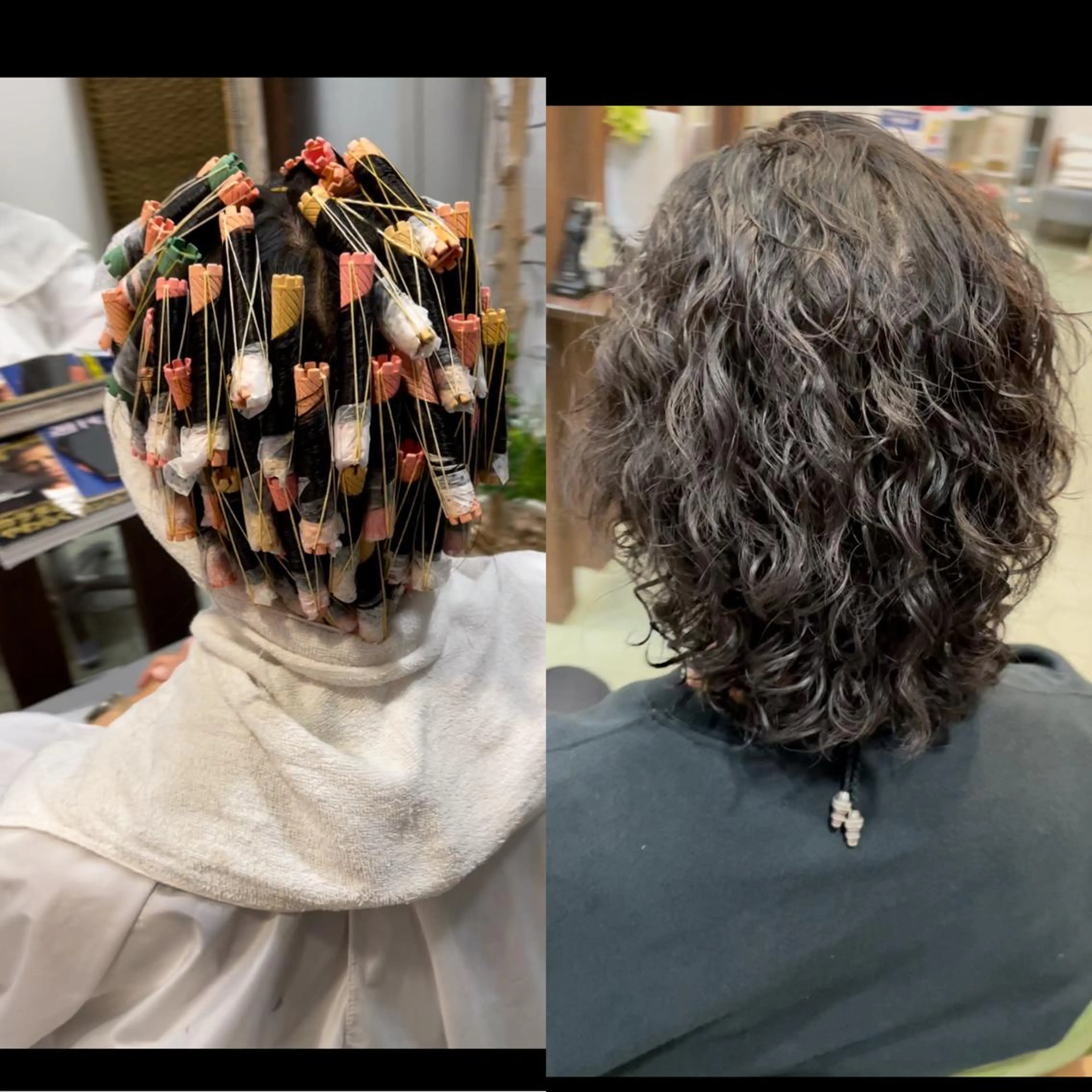 ミディアム パーマ メンズ ミディアムパーマ フェードカット メンズメッシュ メンズパーマ スキンフェード カット パーマ ヘアセット share salon　SCENA所属・堤太志 メンズパーマ特化のヘアスタイル