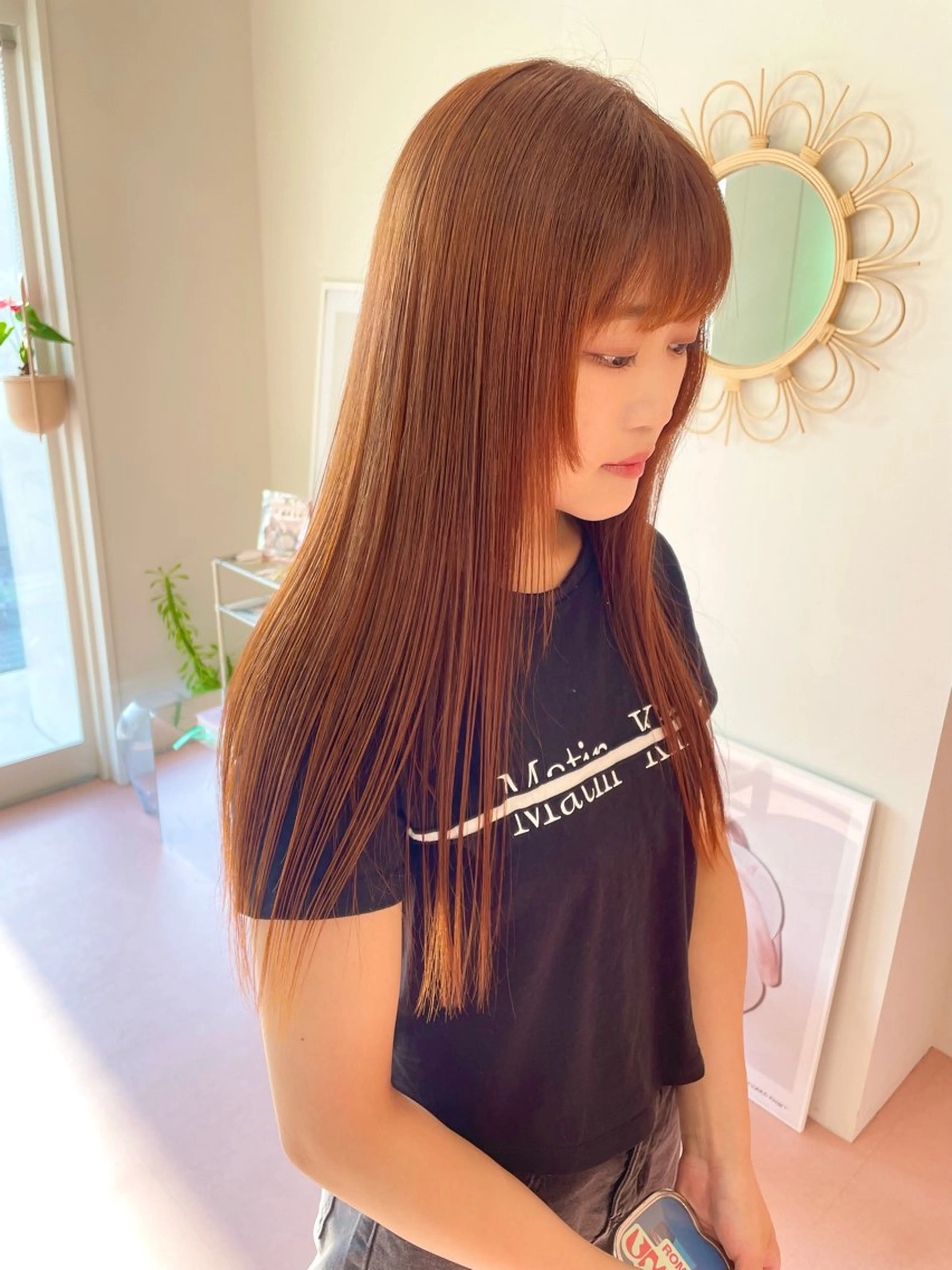 ロング カラー カット ヘアカラー ハイトーン/レイヤー カット/harukaのヘアスタイル