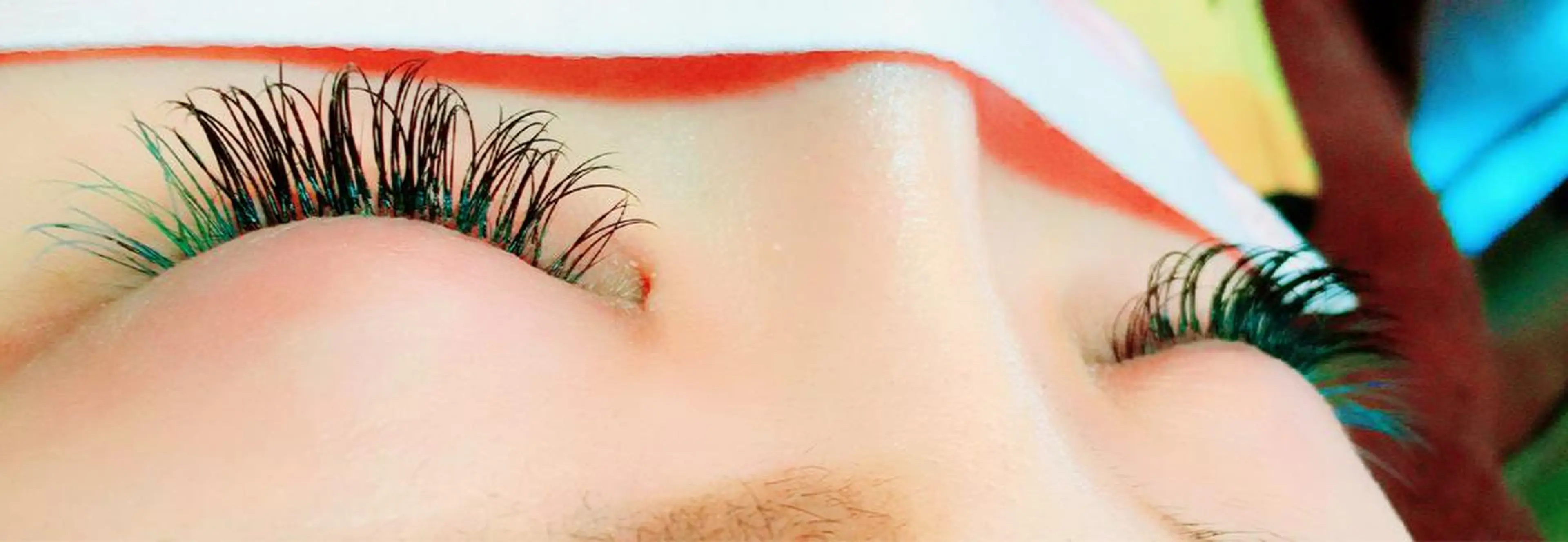 カラー マツエク・マツパ ブルーカラー 付け放題 シルク トータルビューティーサロンALICE所属・Yanagida Yurieのマツエク・マツパデザイン