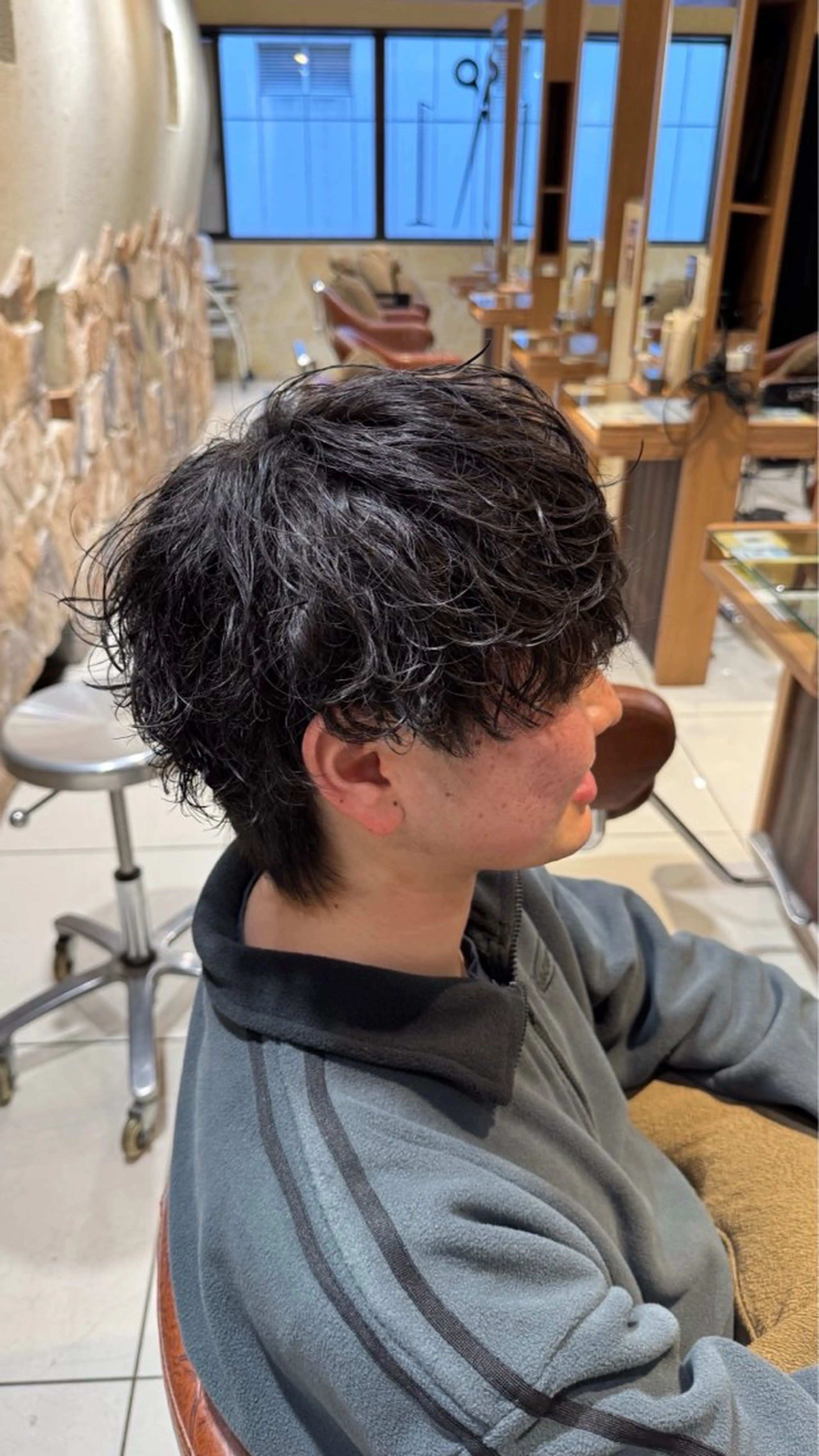 パーマ メンズ カット パーマ 毛流れ職人 /和田瑞生のヘアスタイル