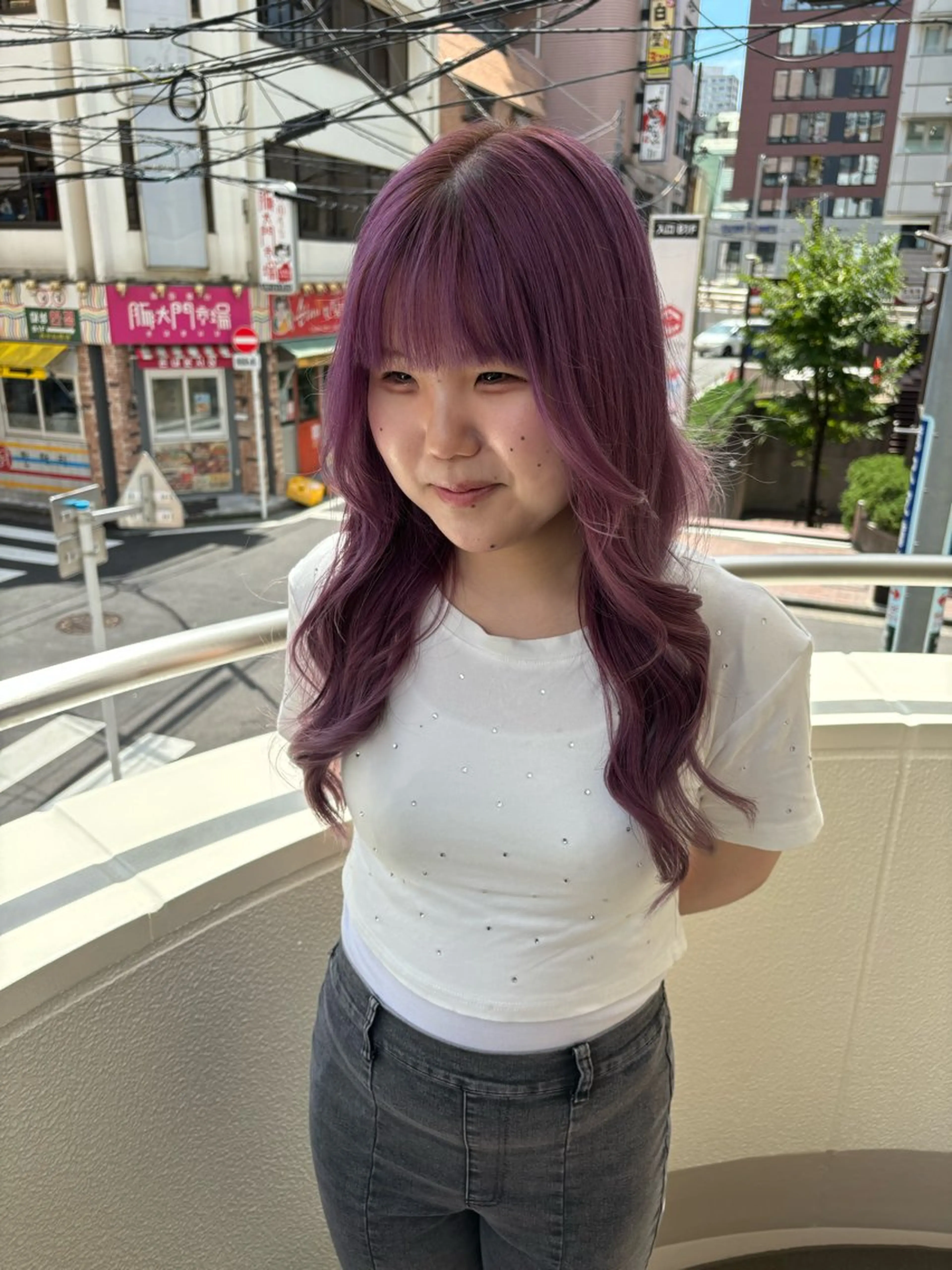 ロング カラー 羽エクステ/シール エクステ/横浜駅5分のヘアスタイル