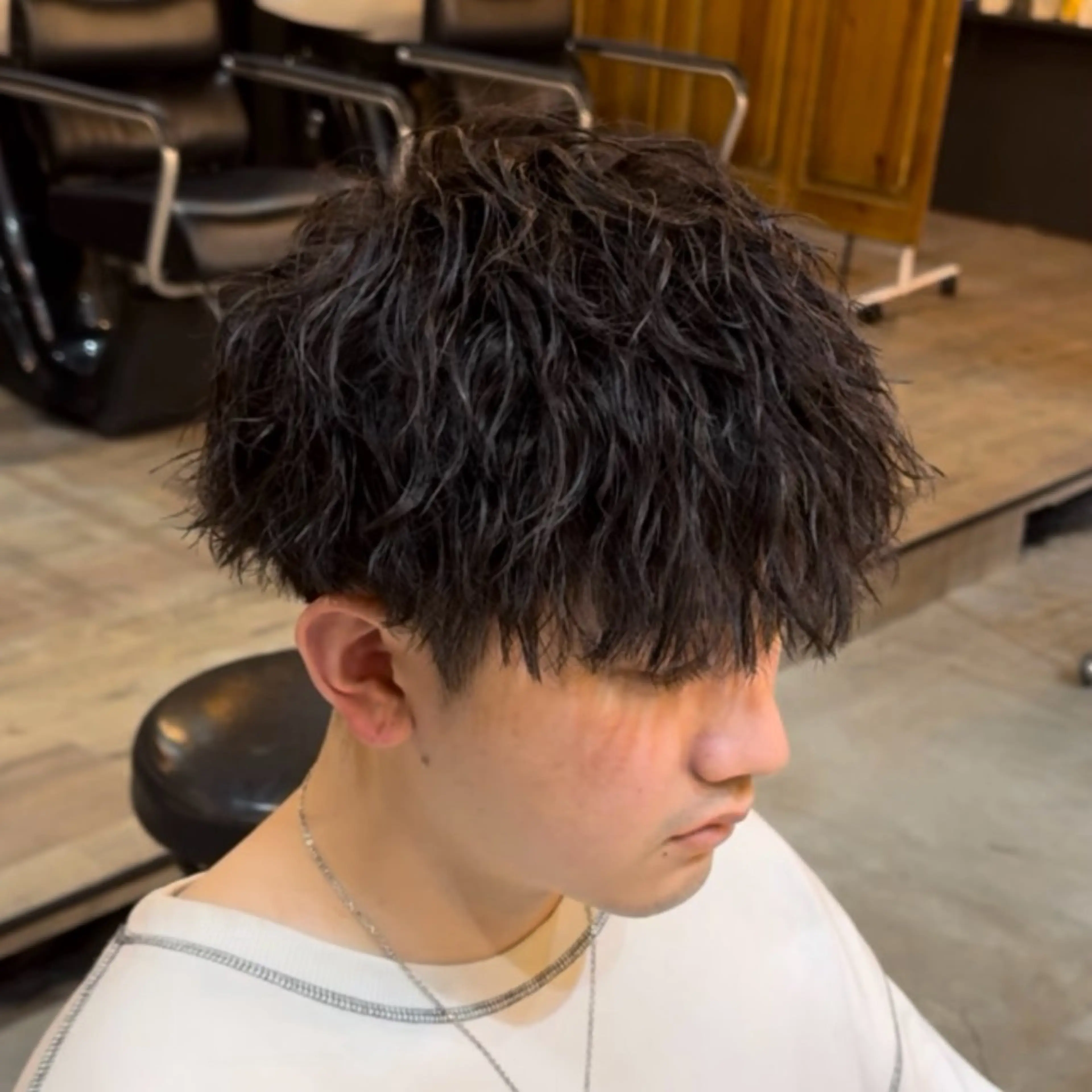 ショート パーマ メンズ カット パーマ ツイスパ/ TAKUMIのヘアスタイル