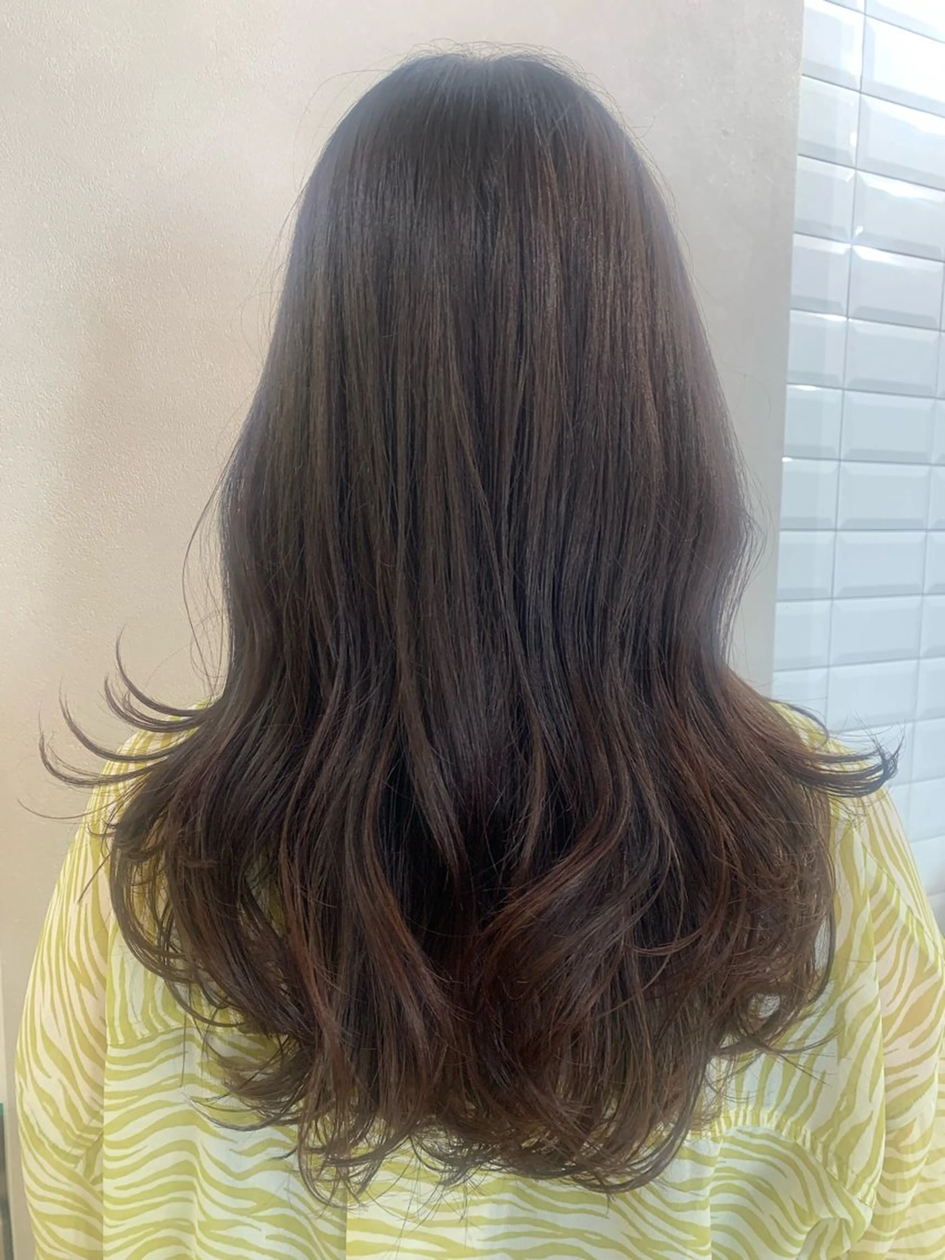 ロング レイヤーカット カット トリートメント hub hair レイヤー/透明感のヘアスタイル