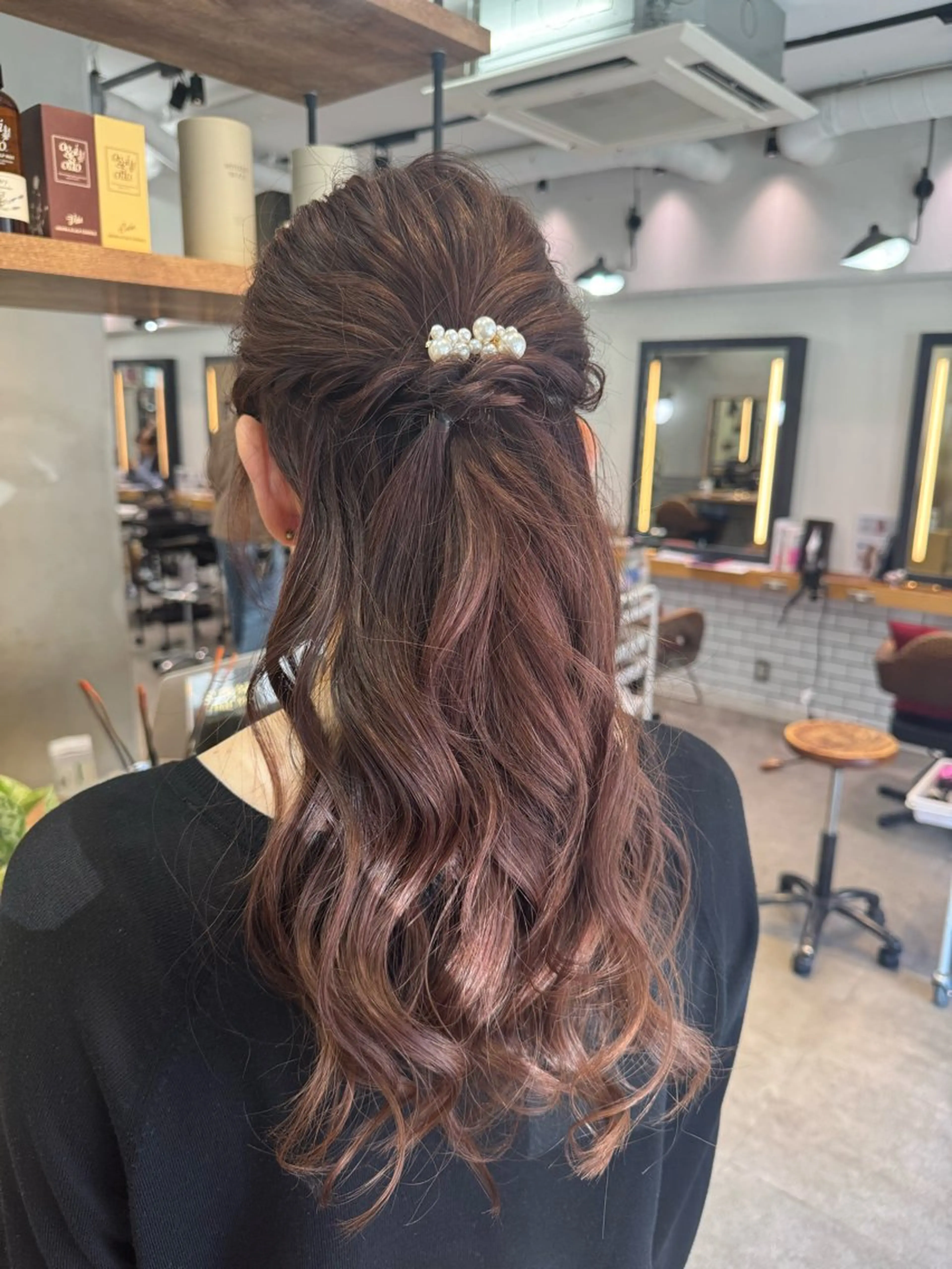 ハーフアップヘアセット🎀の写真