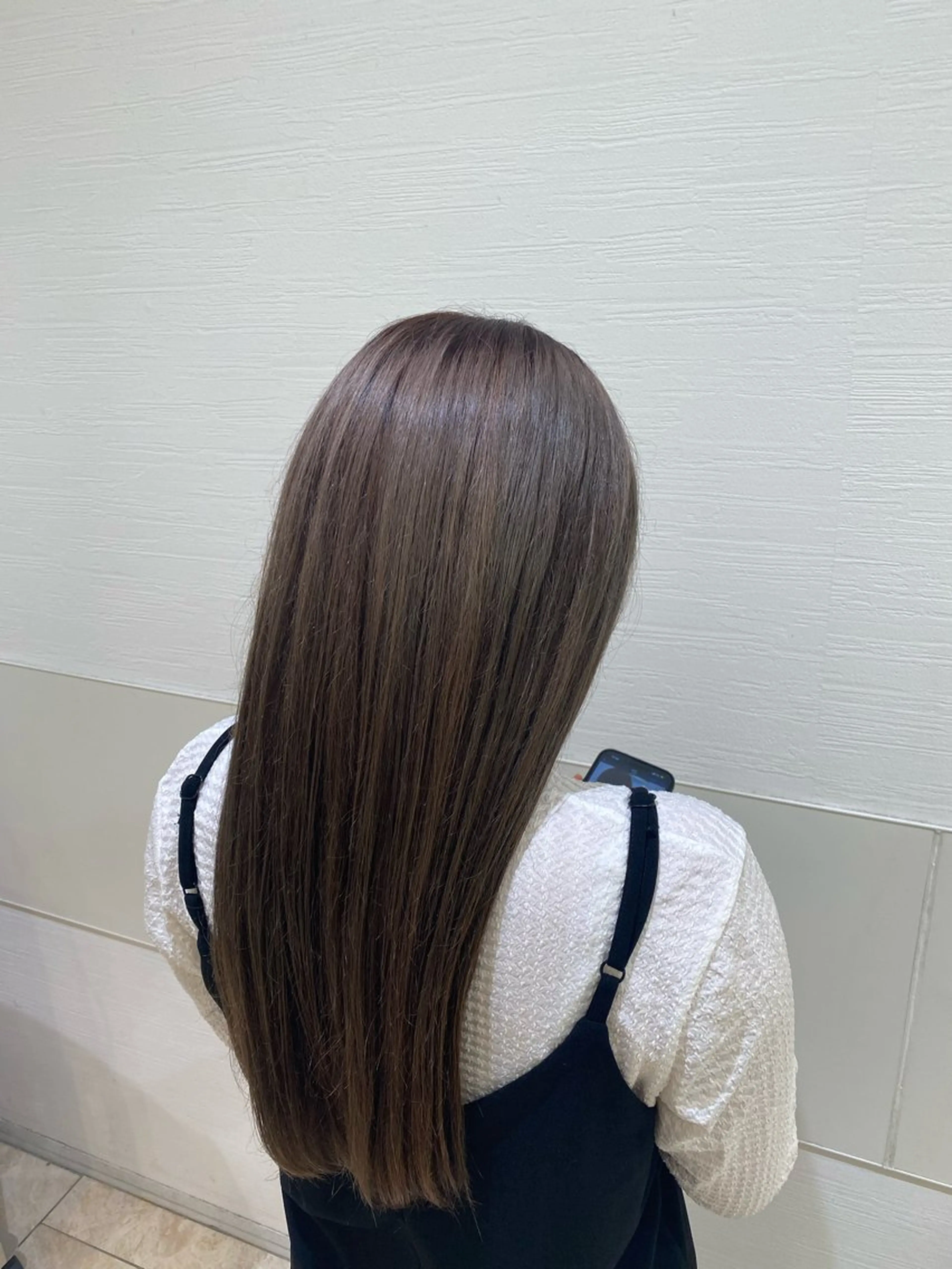 ロング カラー ブリーチ グレージュ トリートメント ヘアカラー miho‪𓂃 ANNETTAのヘアスタイル