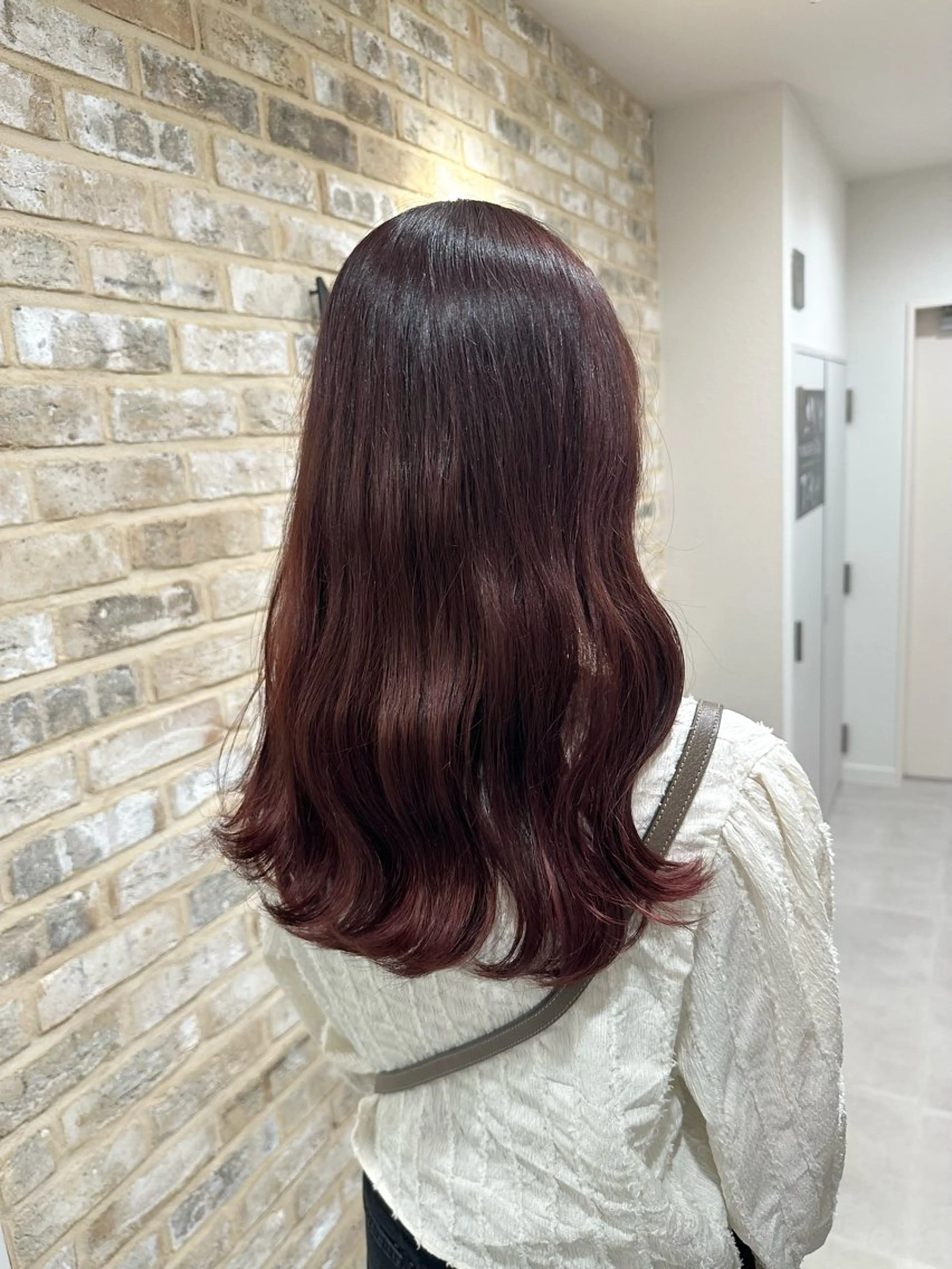 カラー ブリーチ ブラウンカラー ブリーチなしカラー ピンクカラー sau.所属・kano🌈 ボブ/レイヤーのヘアスタイル