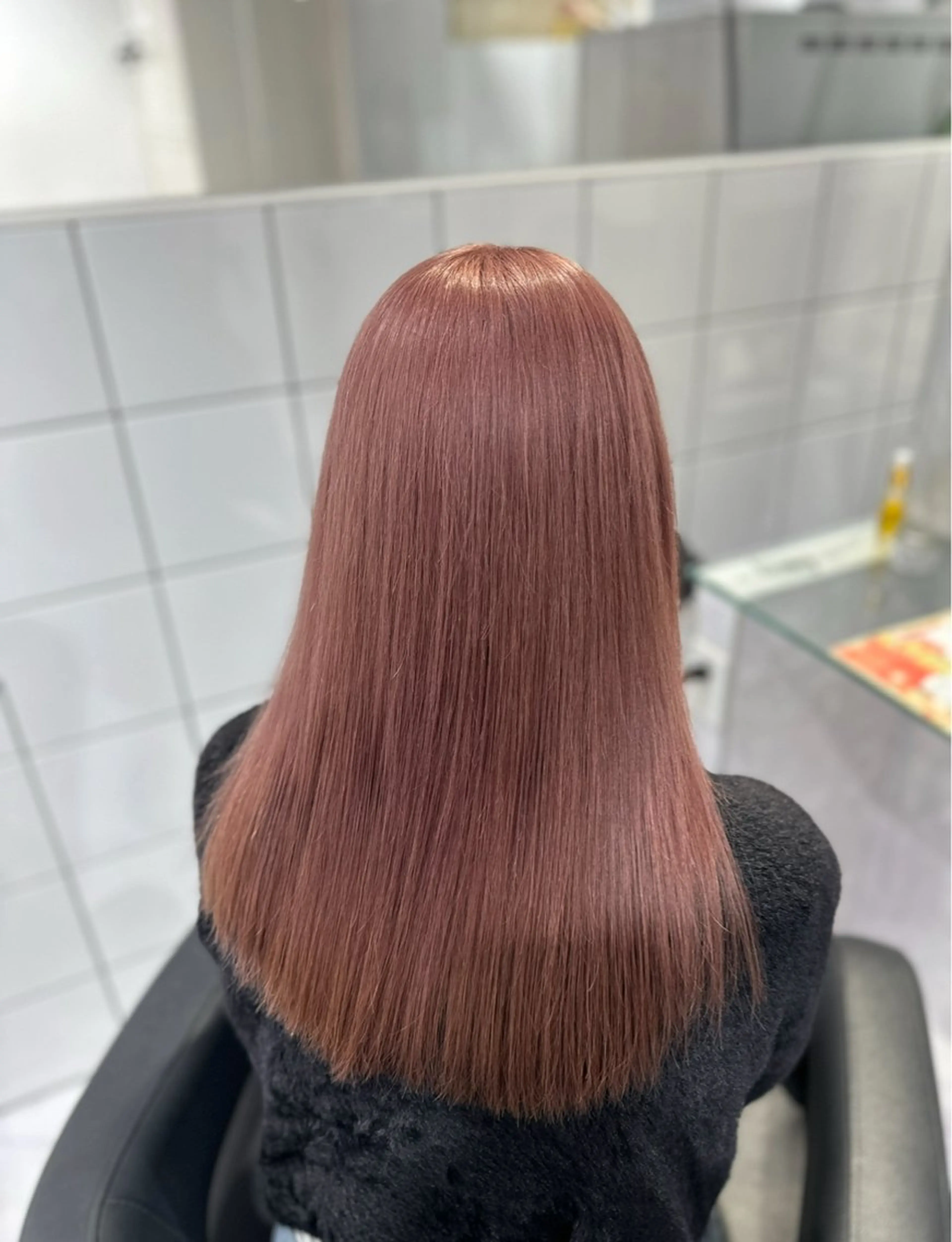 セミロング カラー 韓国風透明感カラー‎ /yurinのヘアスタイル