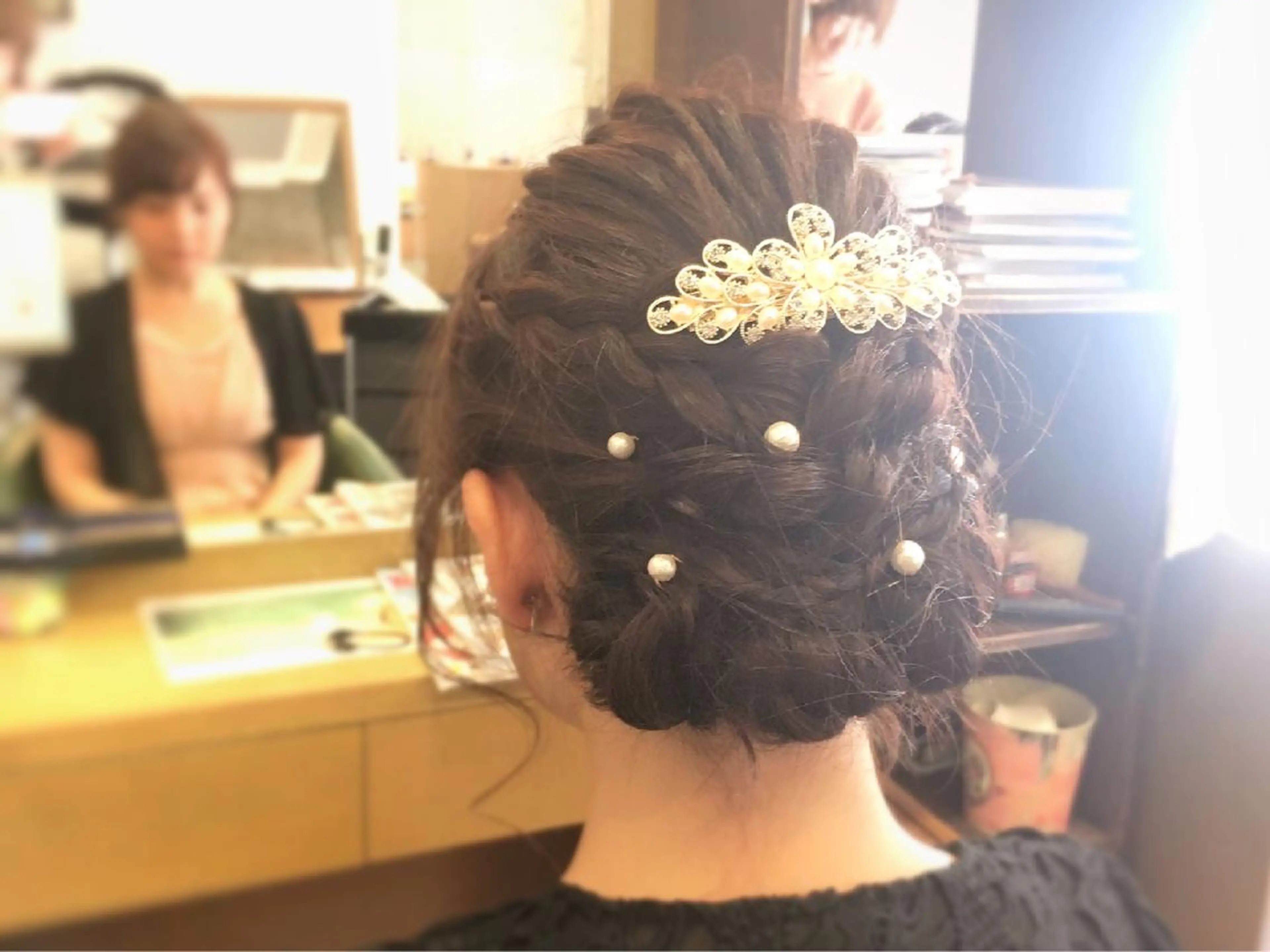 ロング ヘアアレンジ ツイスパ・波巻 🩵片平和香奈のヘアスタイル