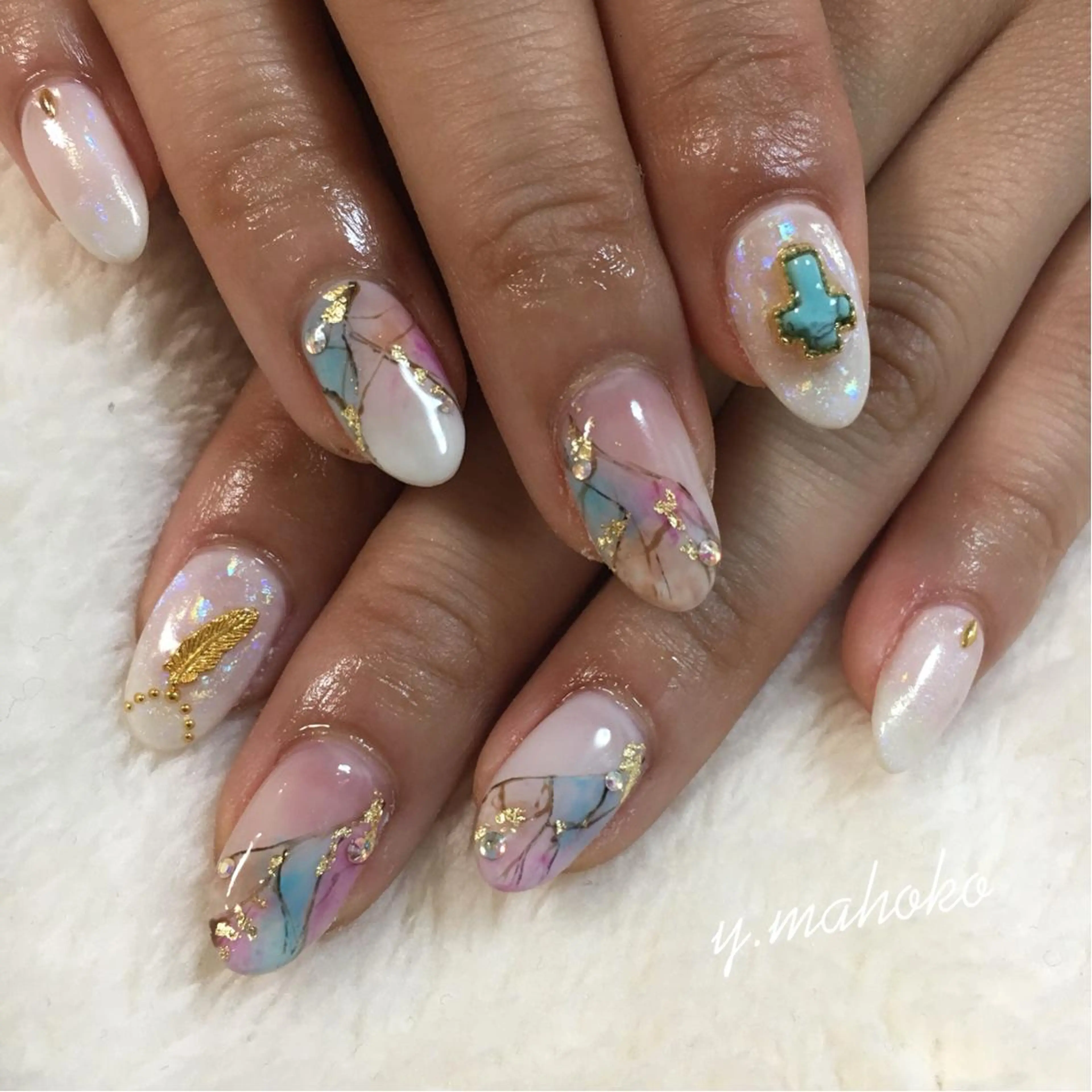 ネイル She nail studio 原宿所属・パラジェル有/ スカルプ/mahoのネイルデザイン