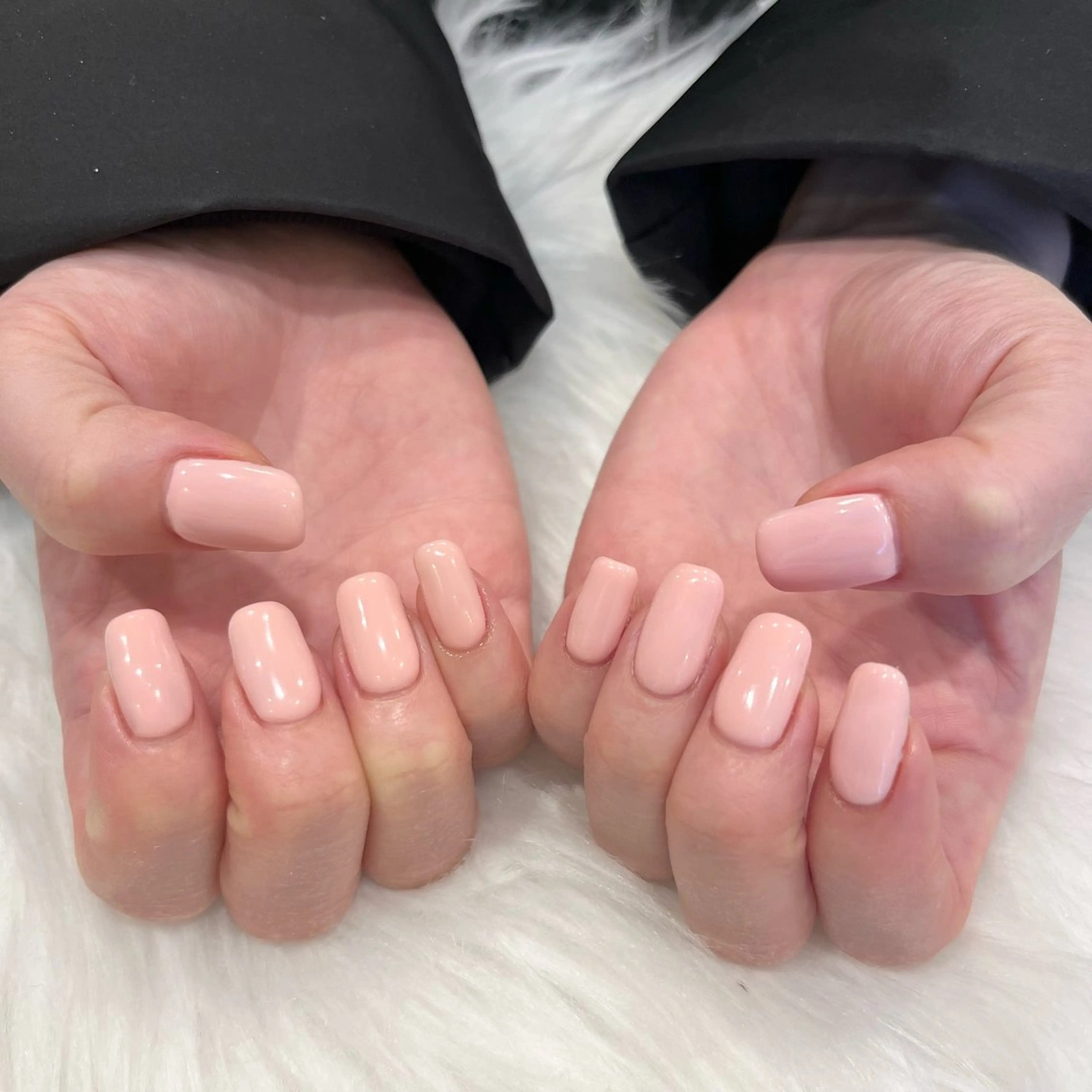 ネイル ワンカラーネイル ピンク ハンドネイル Nobody_ Mikieのネイルデザイン