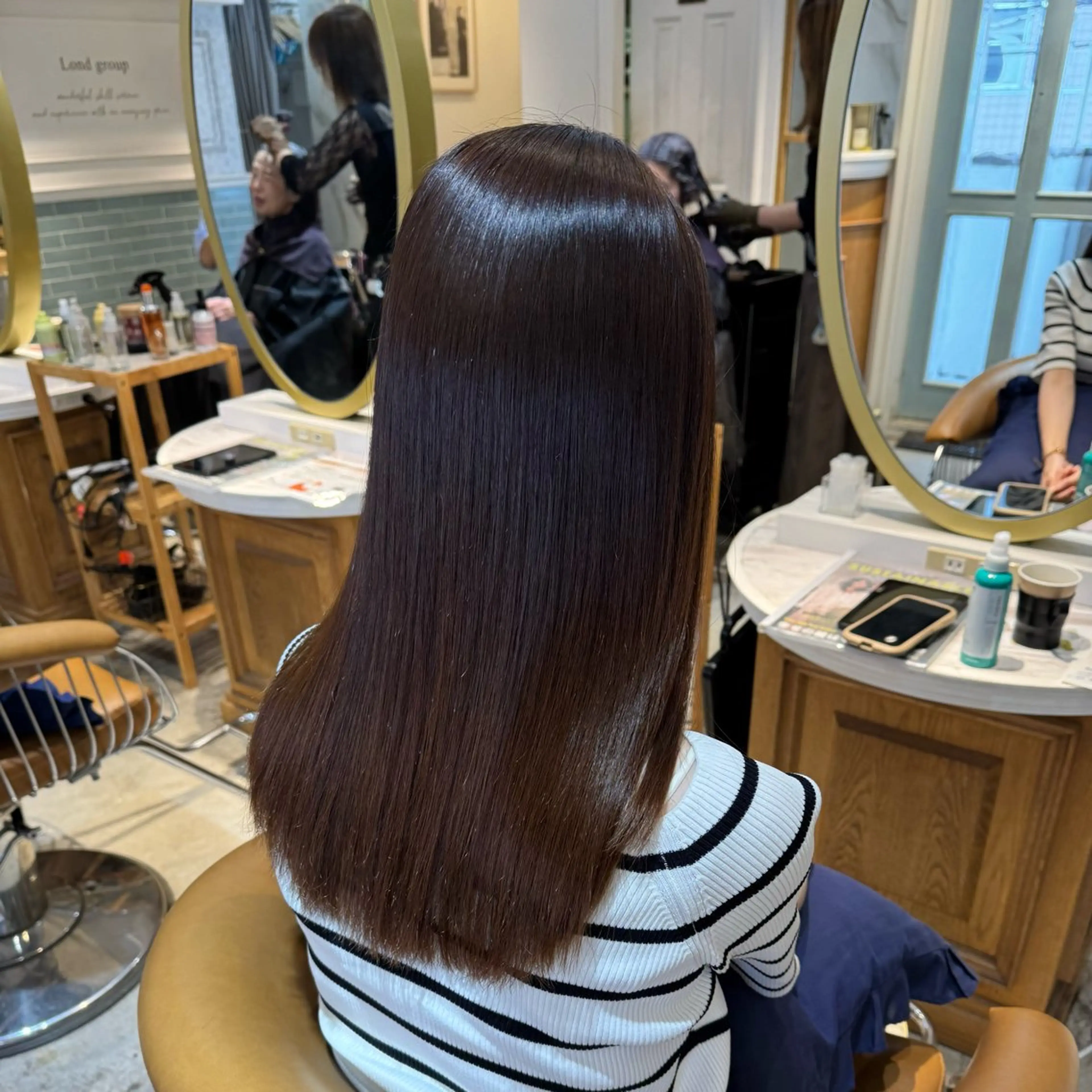 セミロング 髪質改善 縮毛矯正 カット ヘアカラー 縮毛矯正 トリートメント ヘアセット 髪質改善/ボブ /韓国/erikoのヘアスタイル