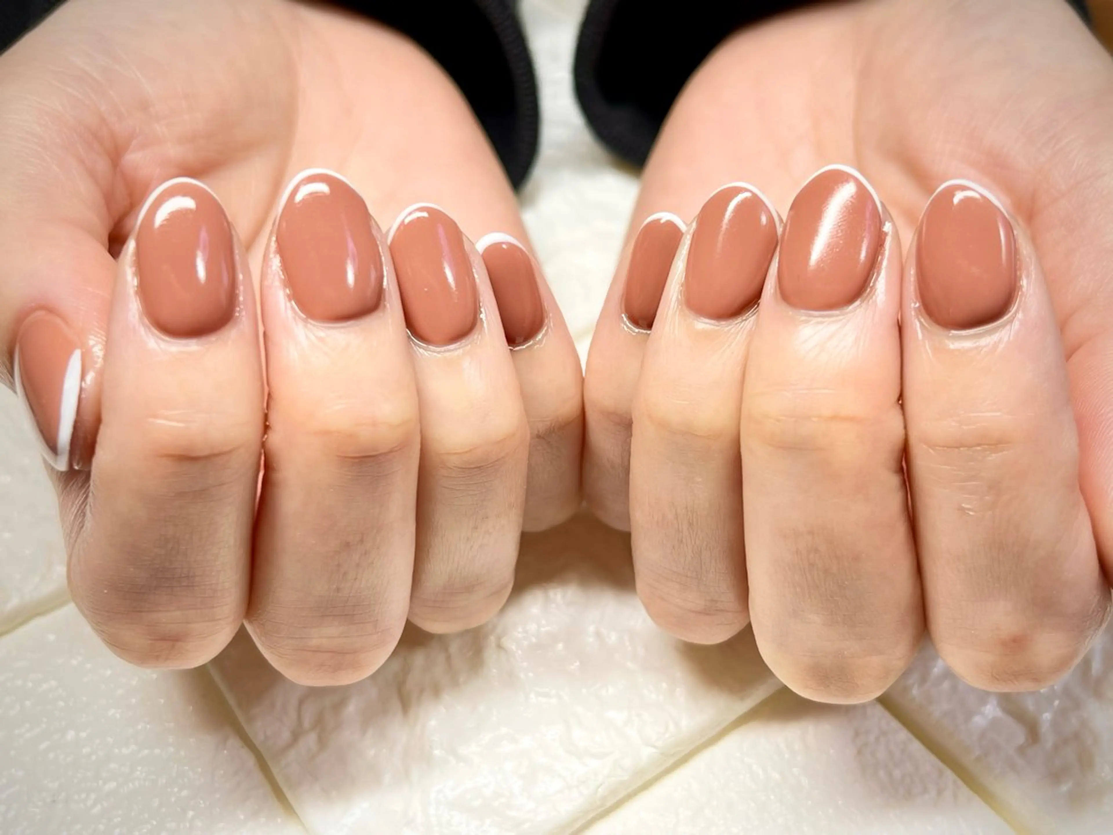 ネイル フレンチネイル シンプルネイル ハンドネイル まり りぃ〜んのネイルデザイン