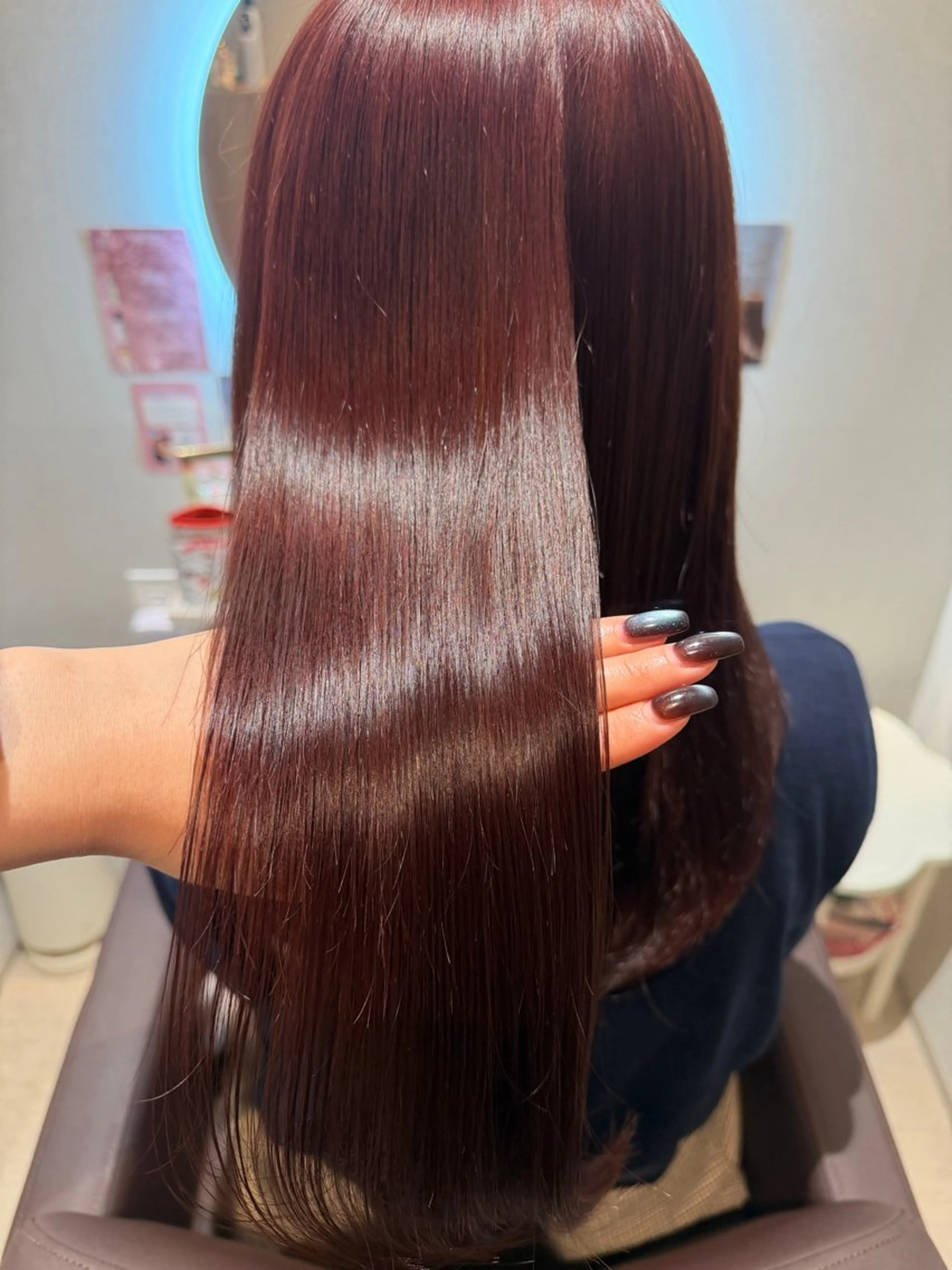 セミロング カラー カット ヘアカラー 髪質改善カラー ブラウン🤎YUMEのヘアスタイル