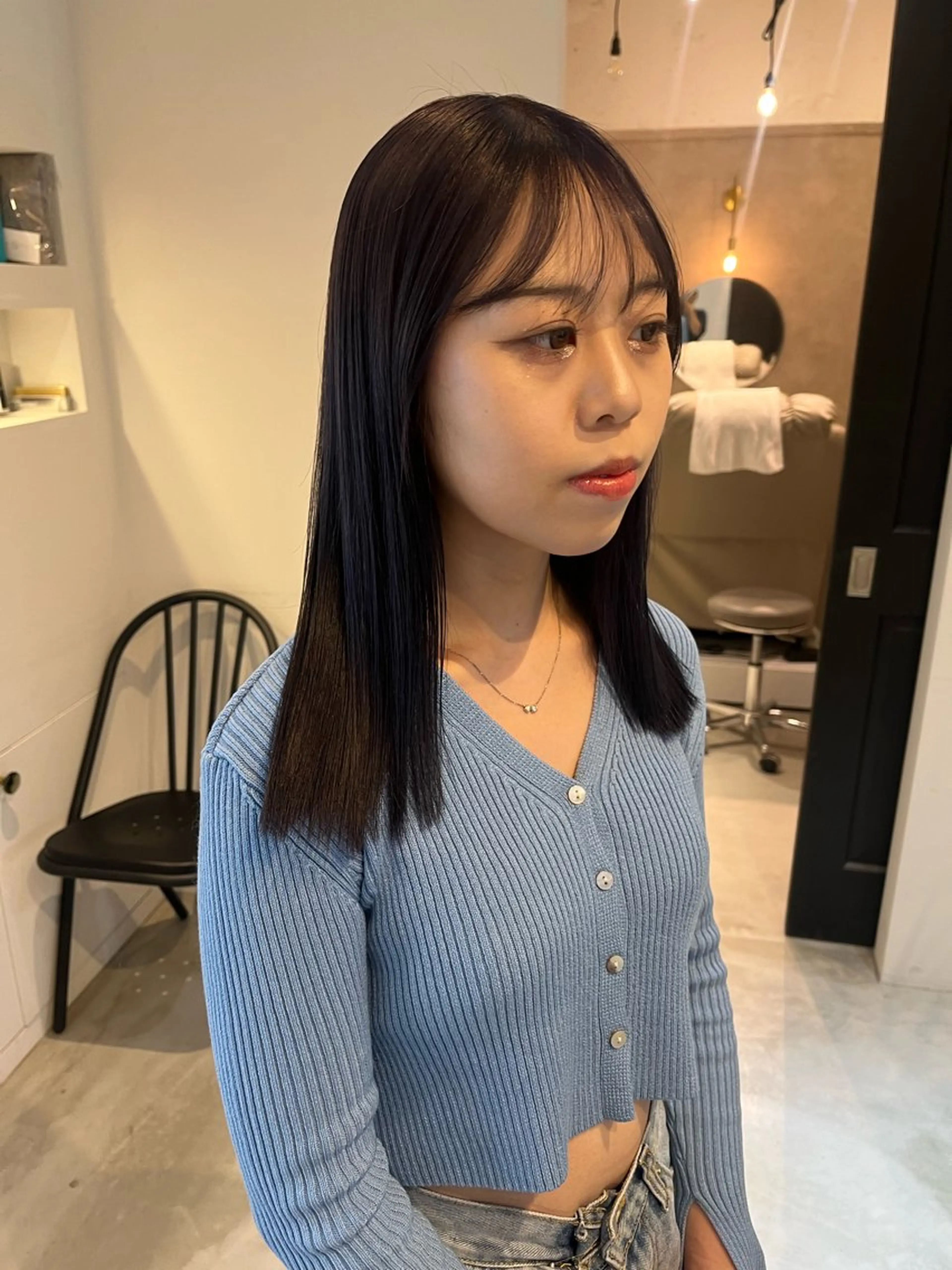 ミディアム ALLYS 渋谷店所属・最高級の艶のある カラーmei🎨のヘアスタイル