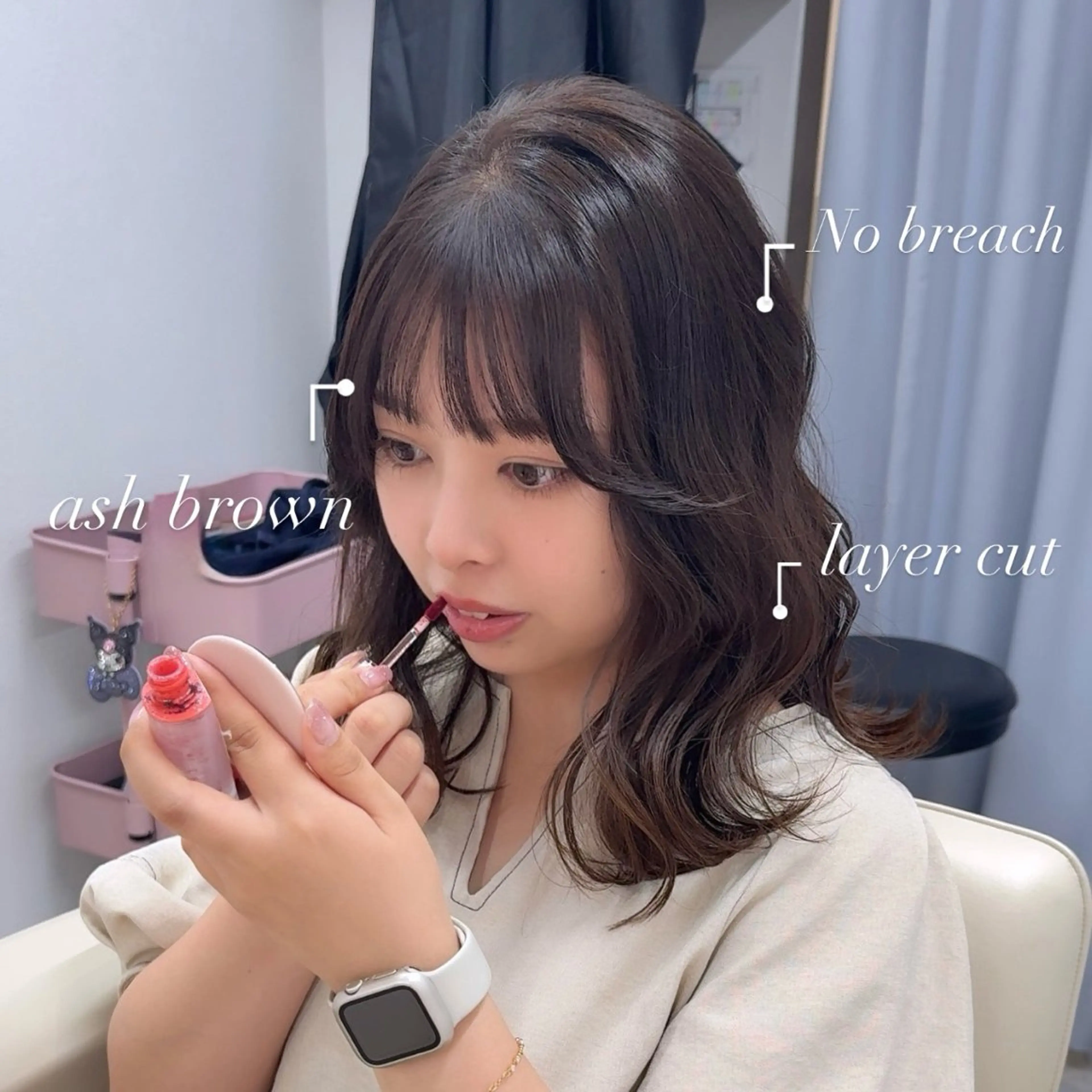 ミディアム 伸ばしかけ レイヤーカット SALOWIN千葉suite店所属・秋元舞香 【髪質改善/カラー】のヘアスタイル