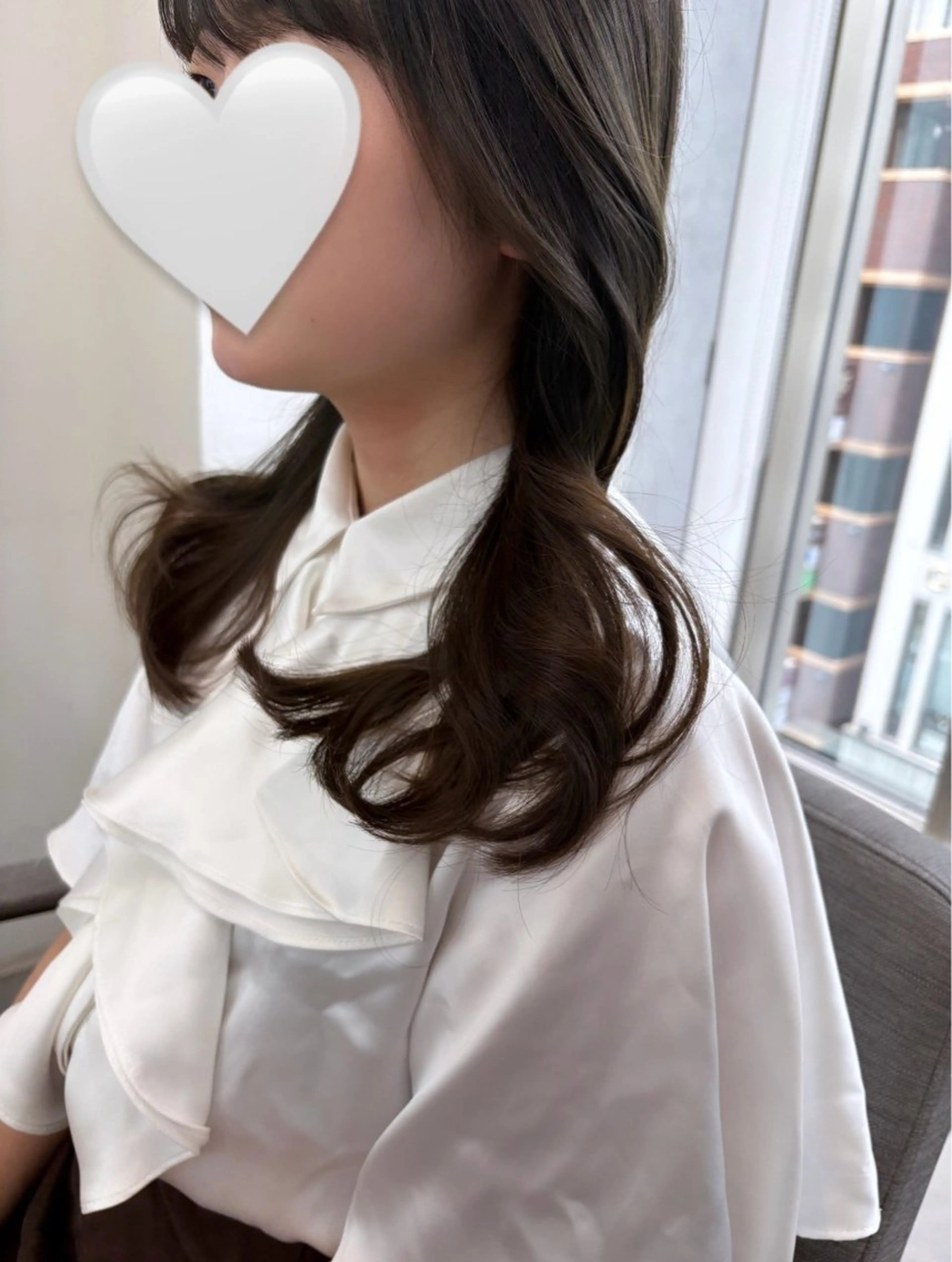 セミロング カラー カット ヘアカラー nok所属・レイヤー/ベージュ/ どますず🌺のヘアスタイル