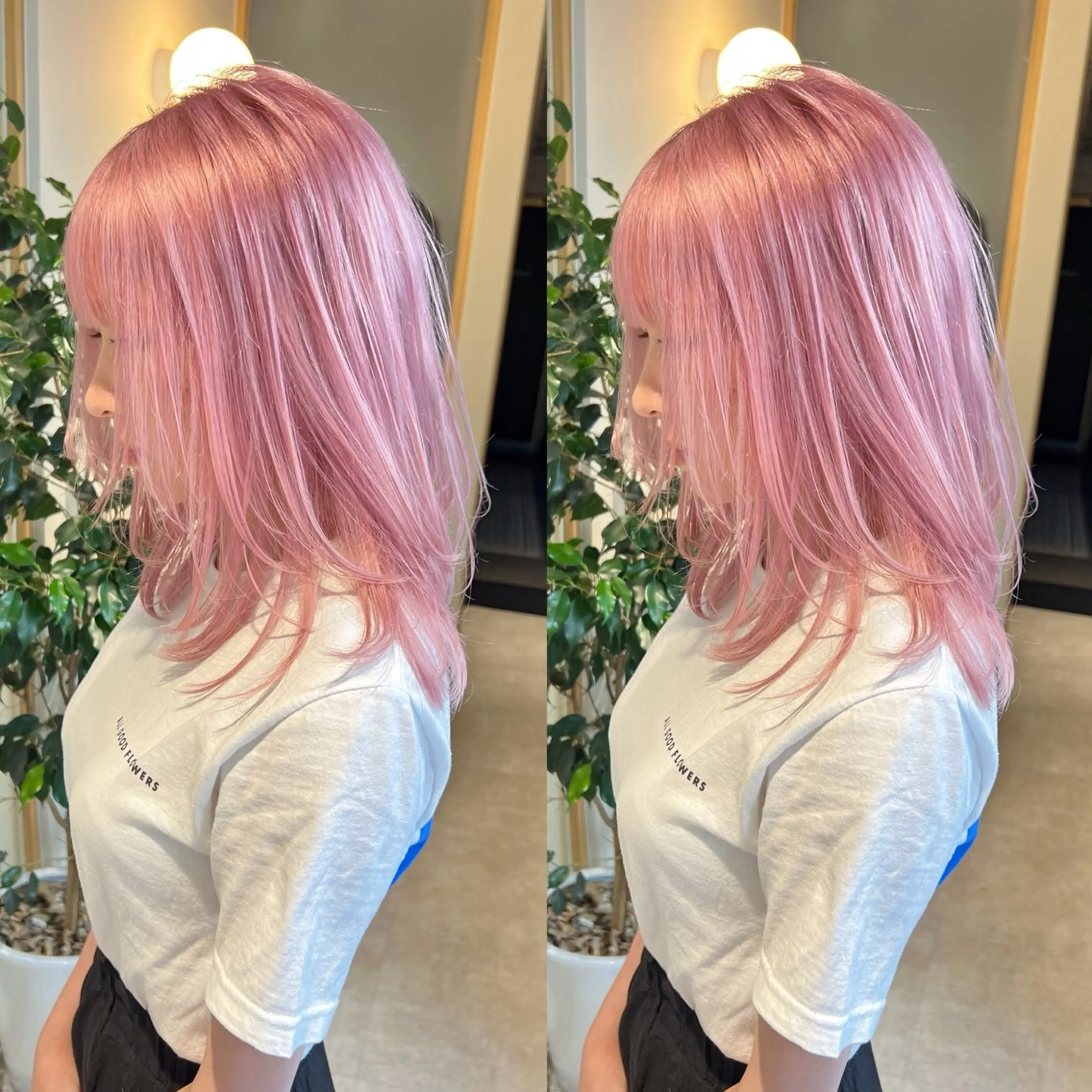 ミディアム レイヤーカット ヘアカラー レイヤーカット/ボブ 韓国ヘア🪄REN.のヘアスタイル