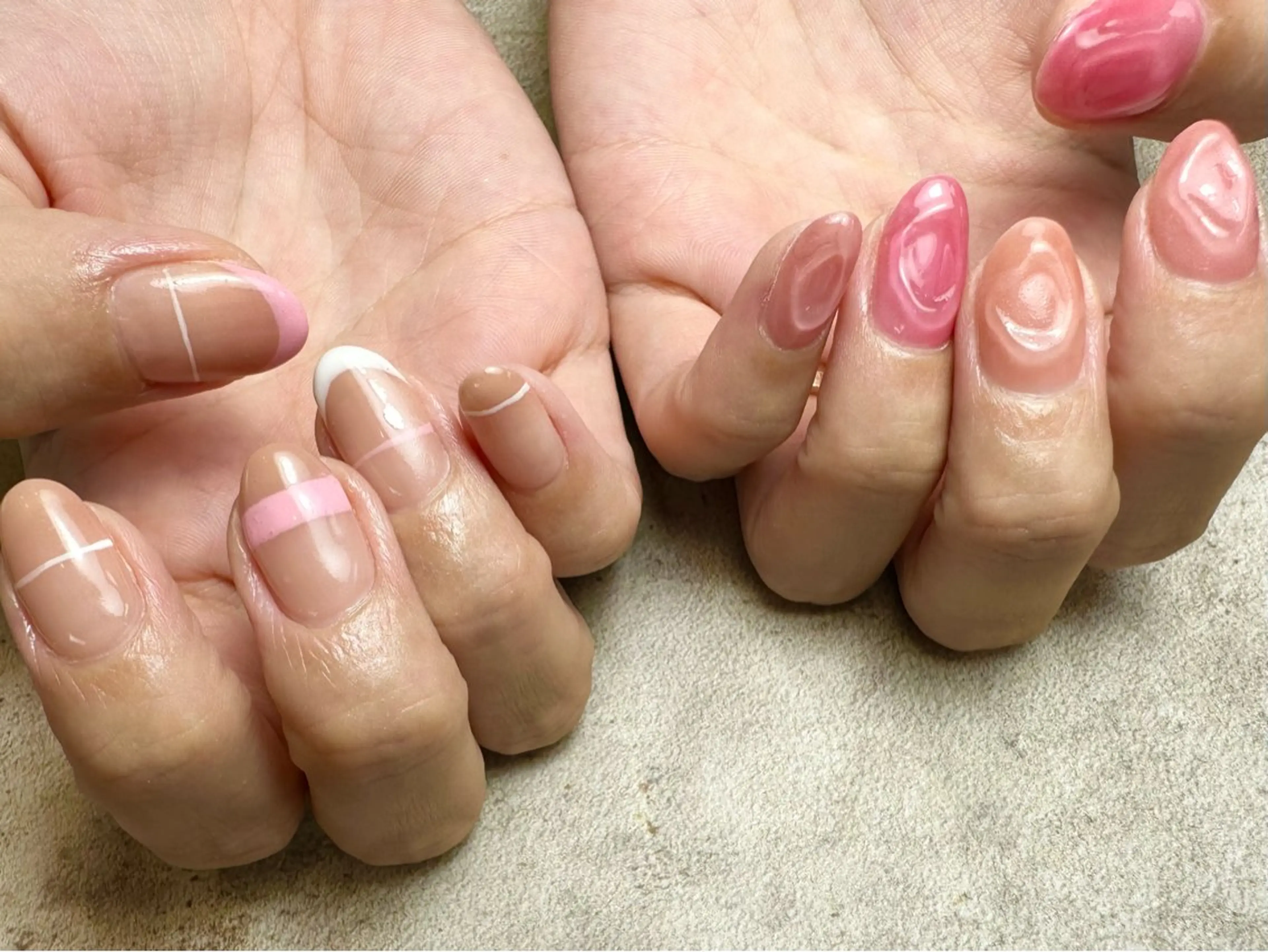ネイル ピンク nailroom Anmie.のネイルデザイン
