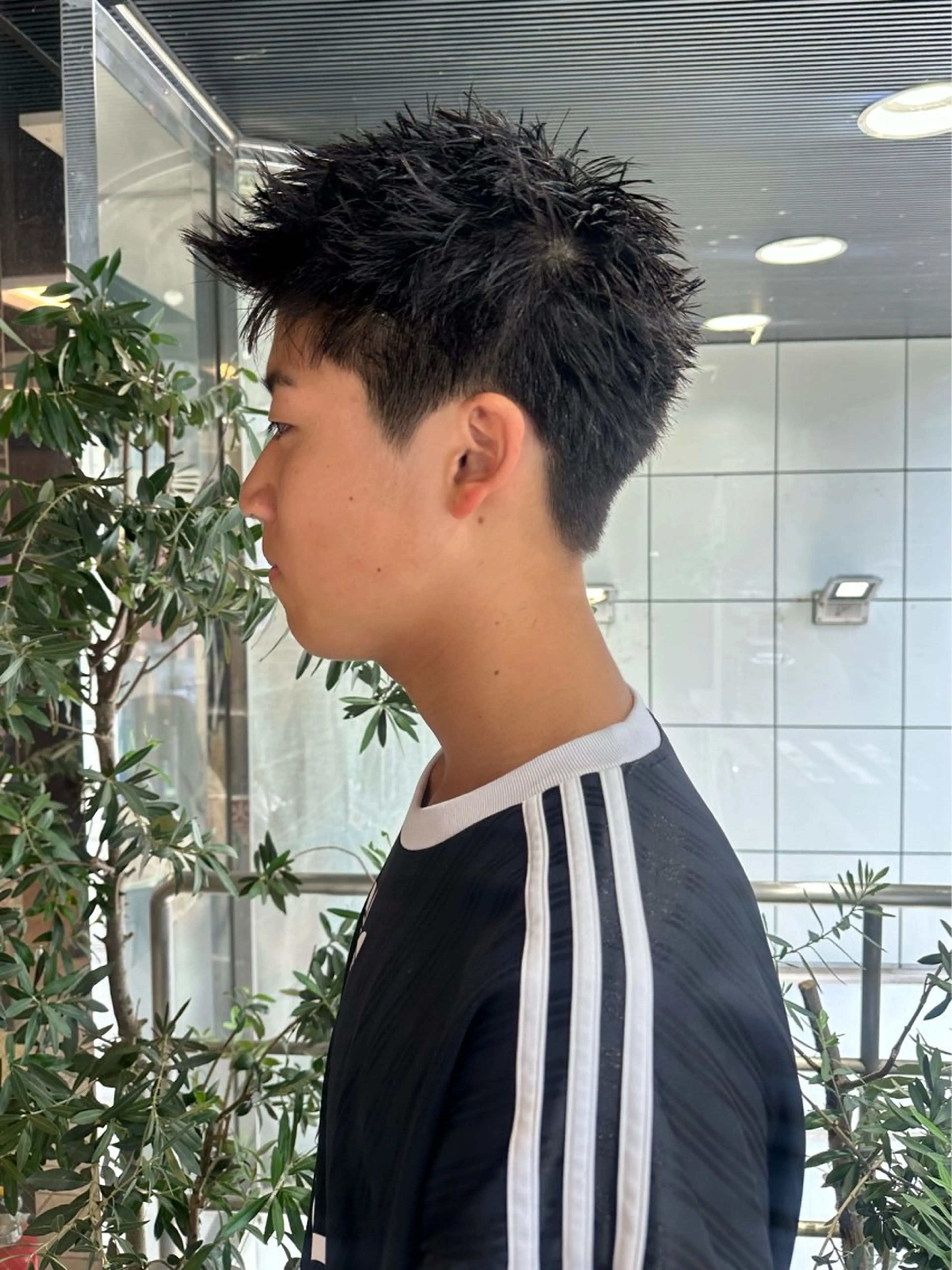 メンズ Rei/ 縮毛矯正/ ハイライトカラー募集のヘアスタイル