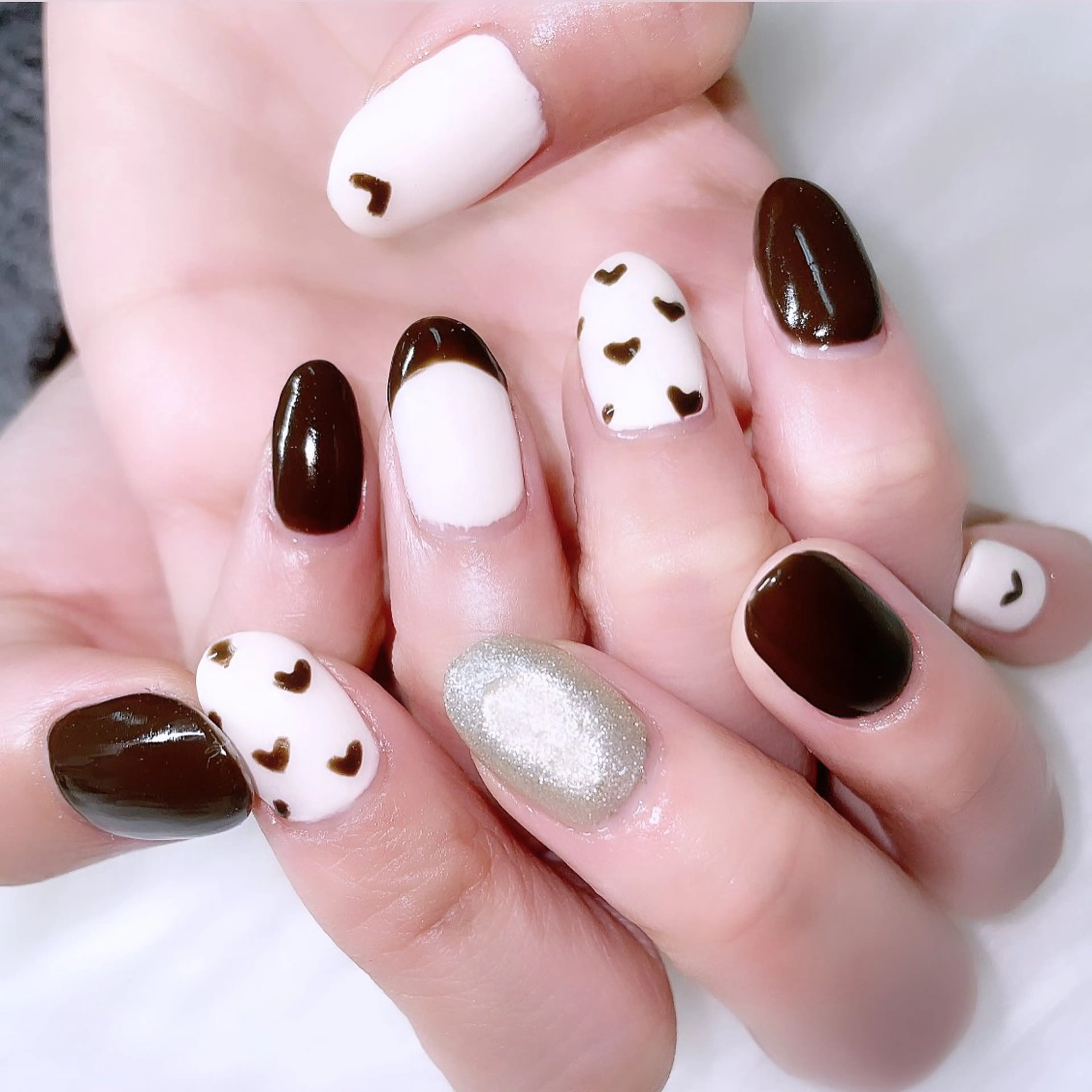 ネイル ハンドネイル chiyori天王寺 🎀韓国風束感まつげのマツエク・マツパデザイン