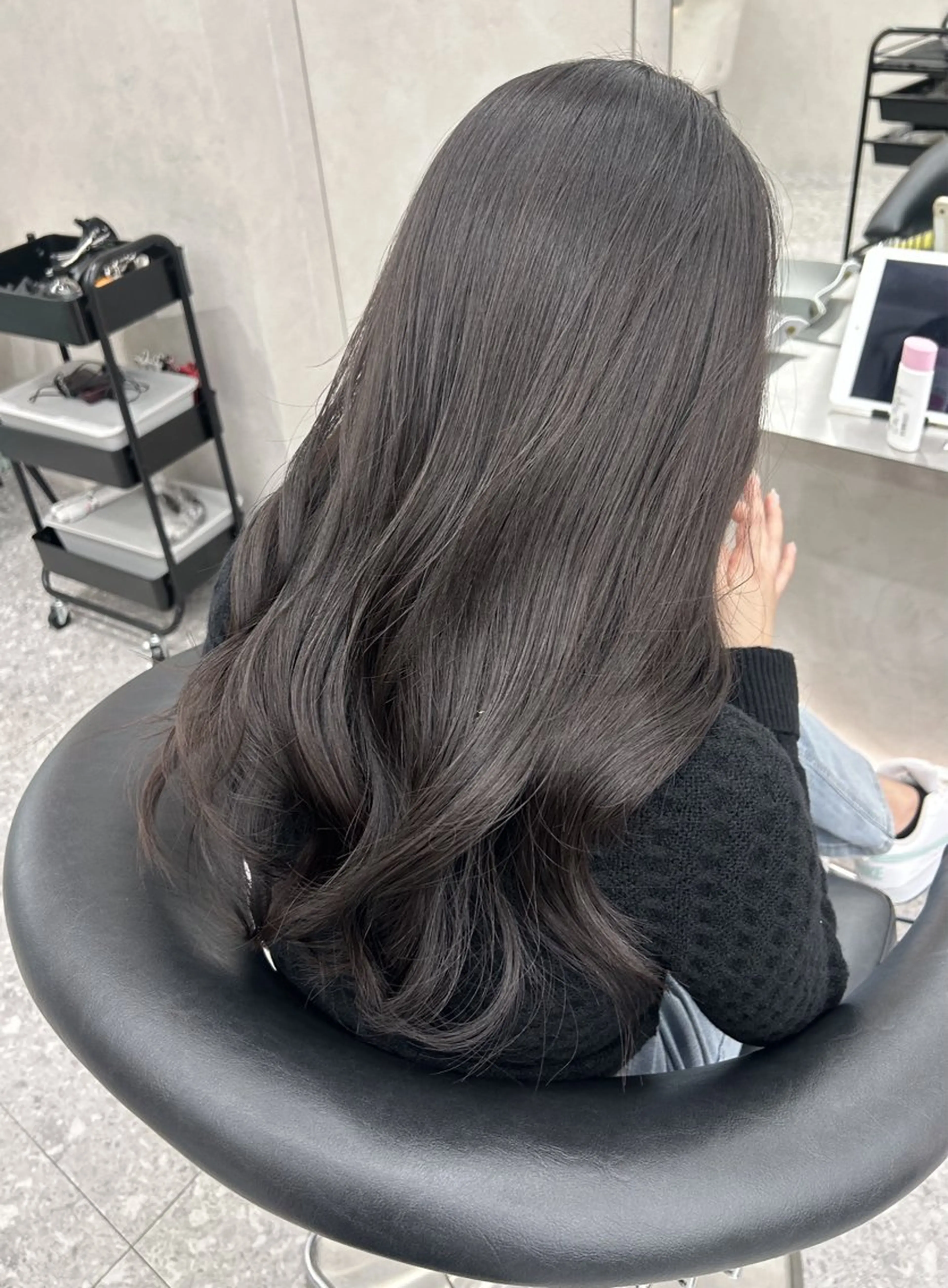 ロング カラー ヘアアレンジ カット ヘアカラー トリートメント fumika🎀 ベージュのヘアスタイル