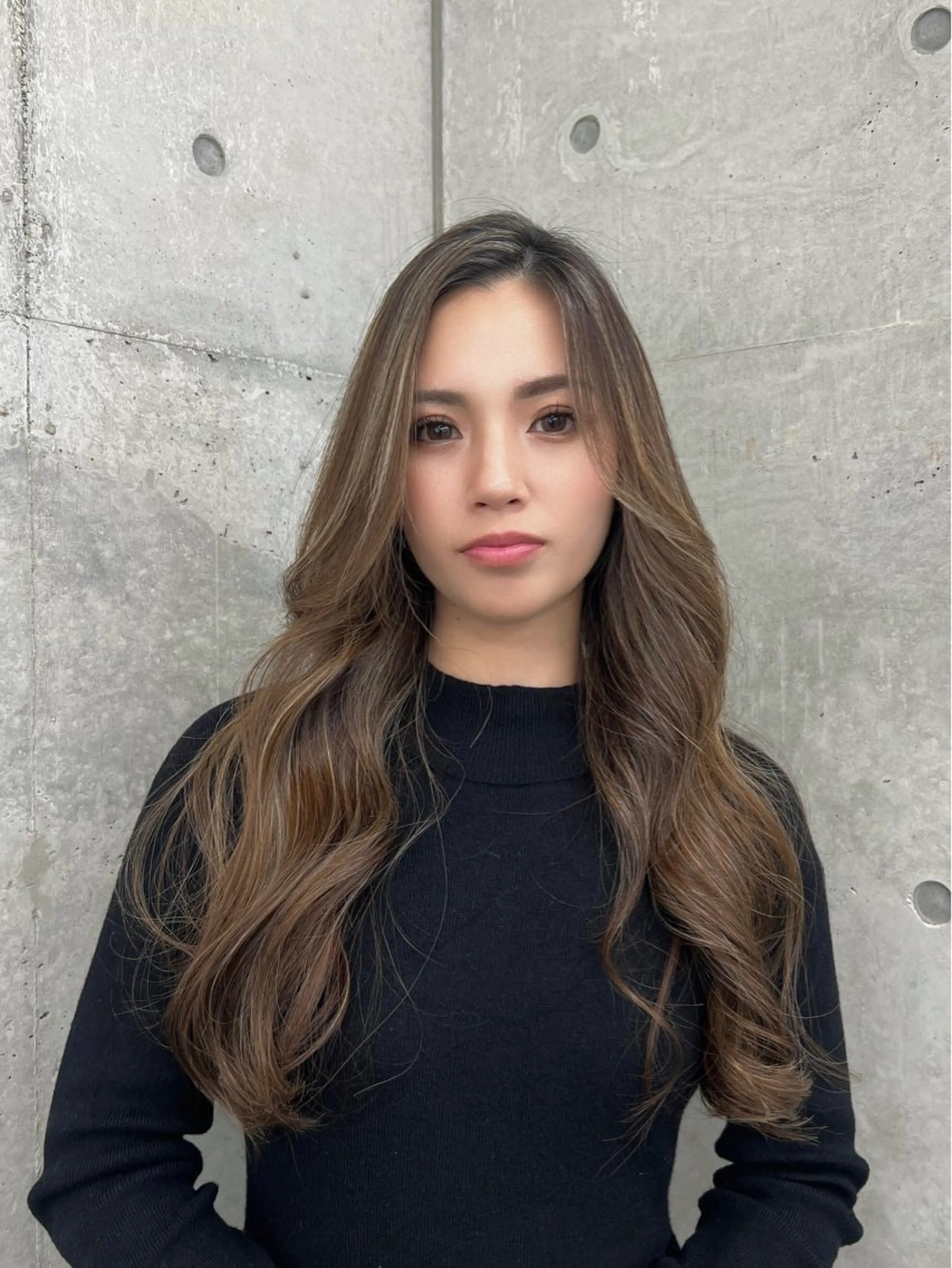 ロング CAMUE所属・髪質改善/縮毛矯正 ハイライトseiyaのヘアスタイル