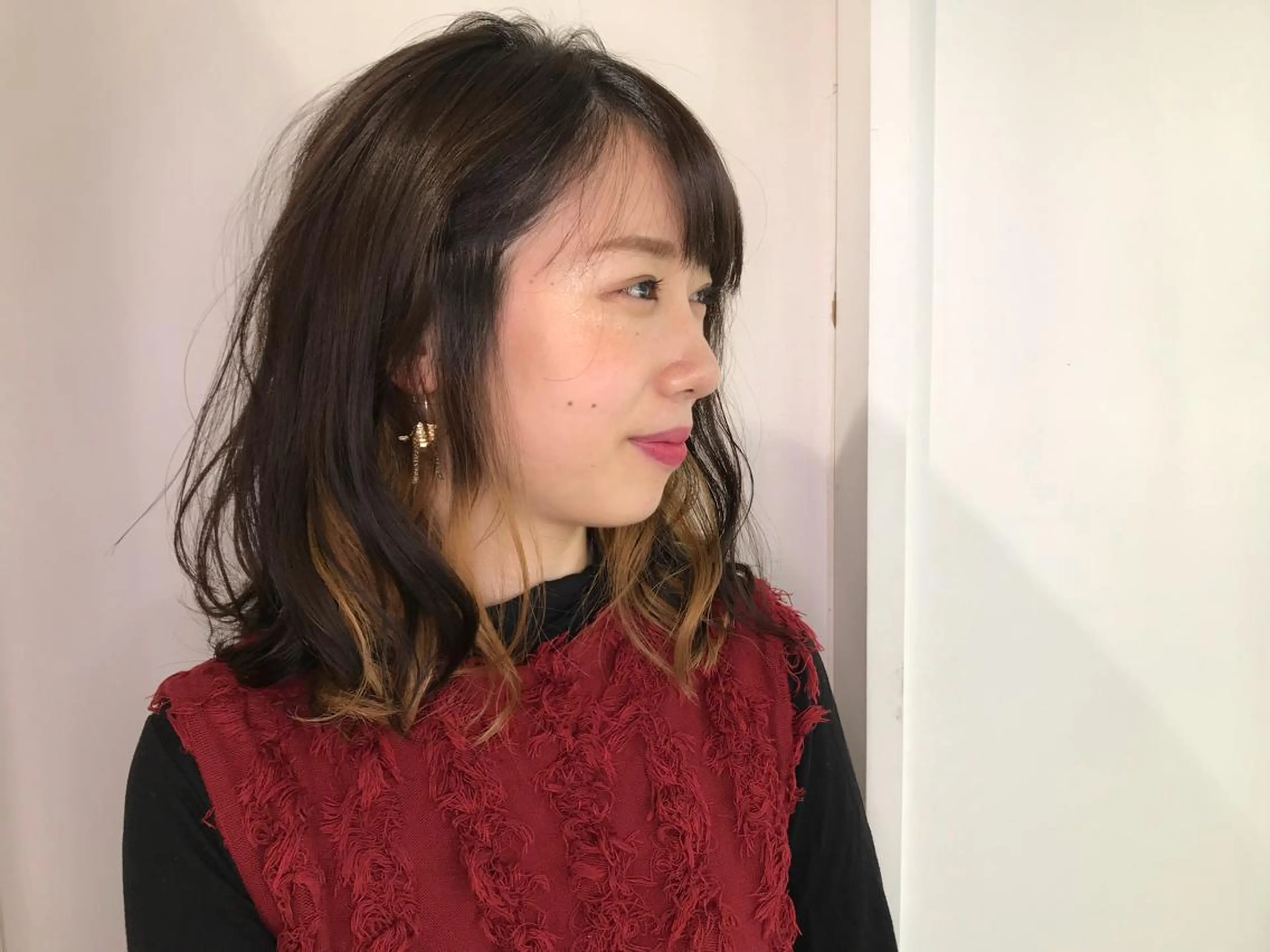 ミディアム パーマ カット パーマ 寺山 佳貴のヘアスタイル