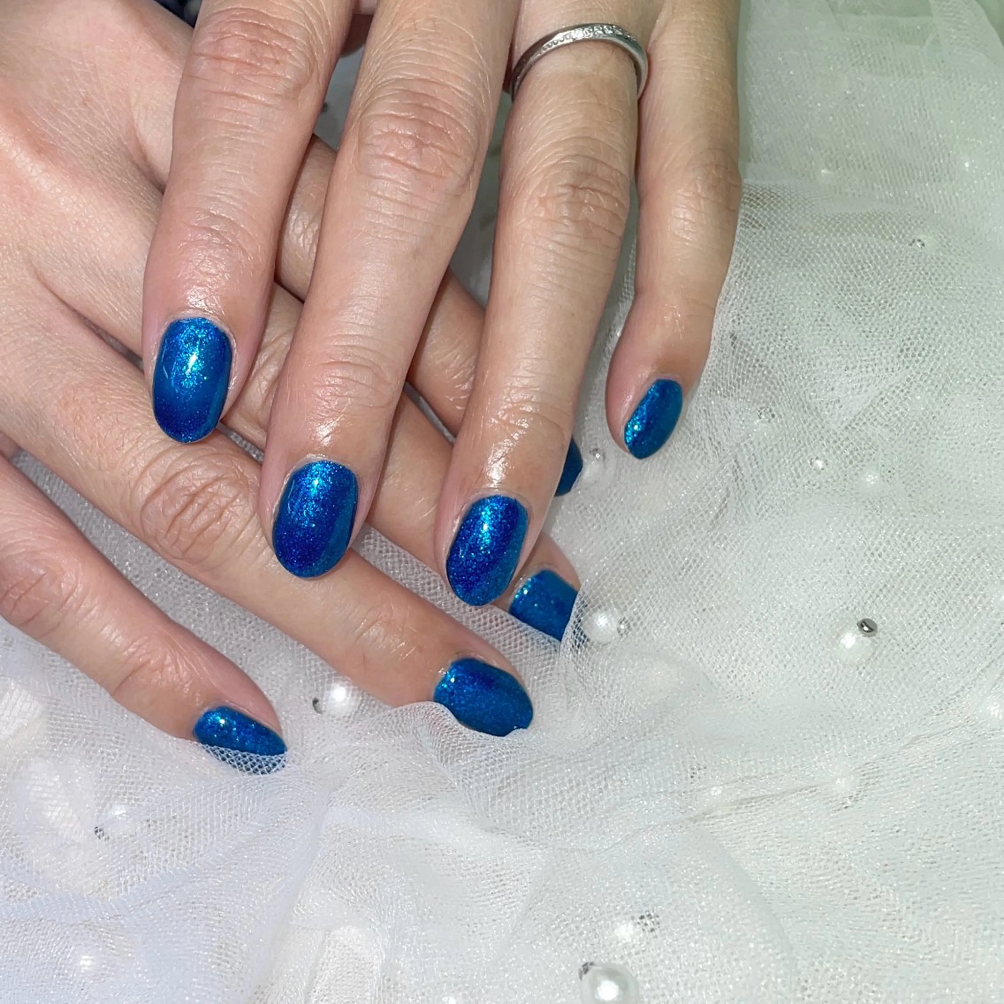 ネイル ラメ(グリッター) ハンドネイル Nail salon のらねこ所属・友井川 綾華のネイルデザイン