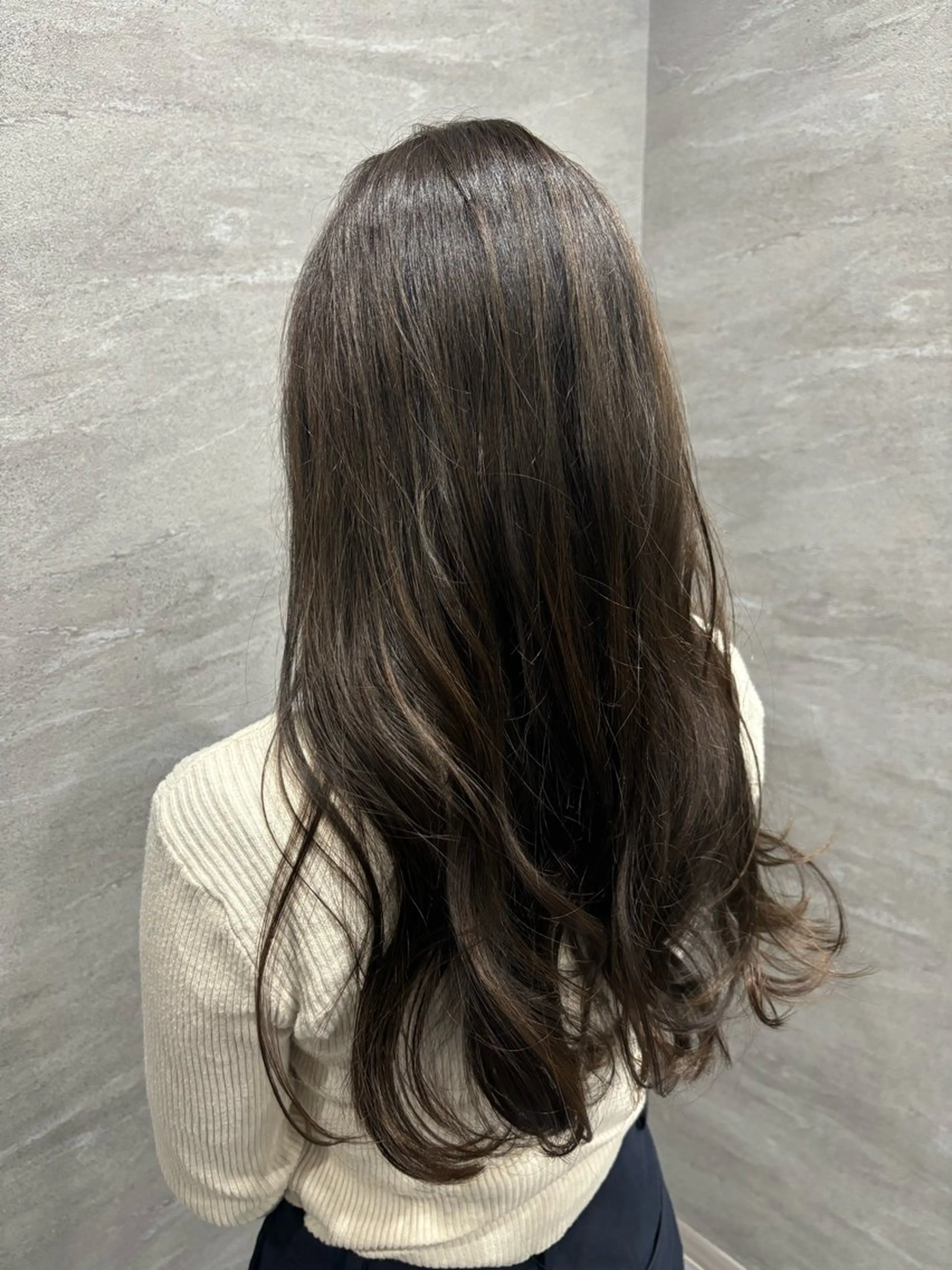 ロング カラー カット ヘアカラー トリートメント 永井大樹✨ 透明感カラー✨のヘアスタイル