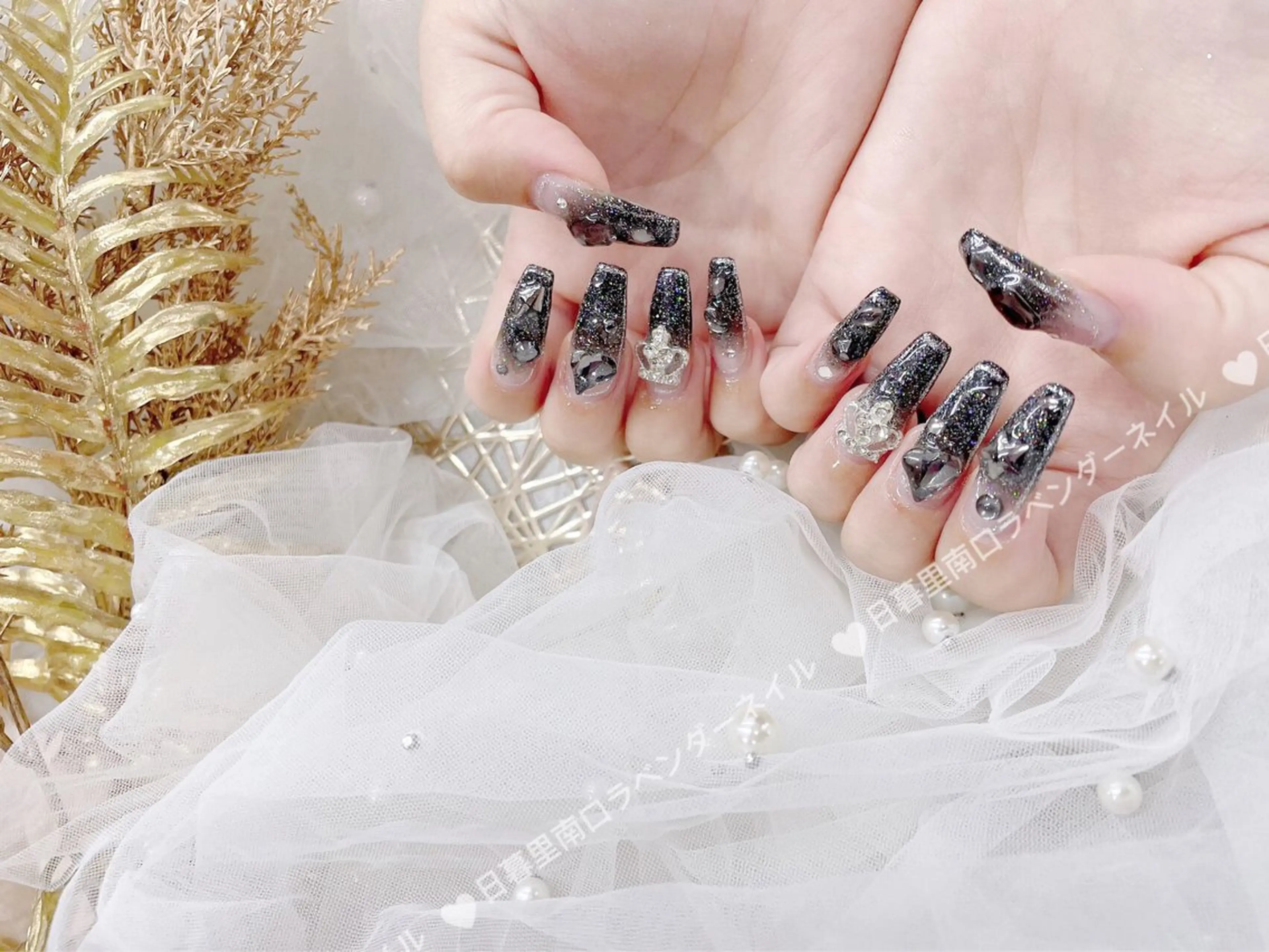 ネイル ハンドネイル ラベンダー💖日暮里 ルル💖ネイルのネイルデザイン