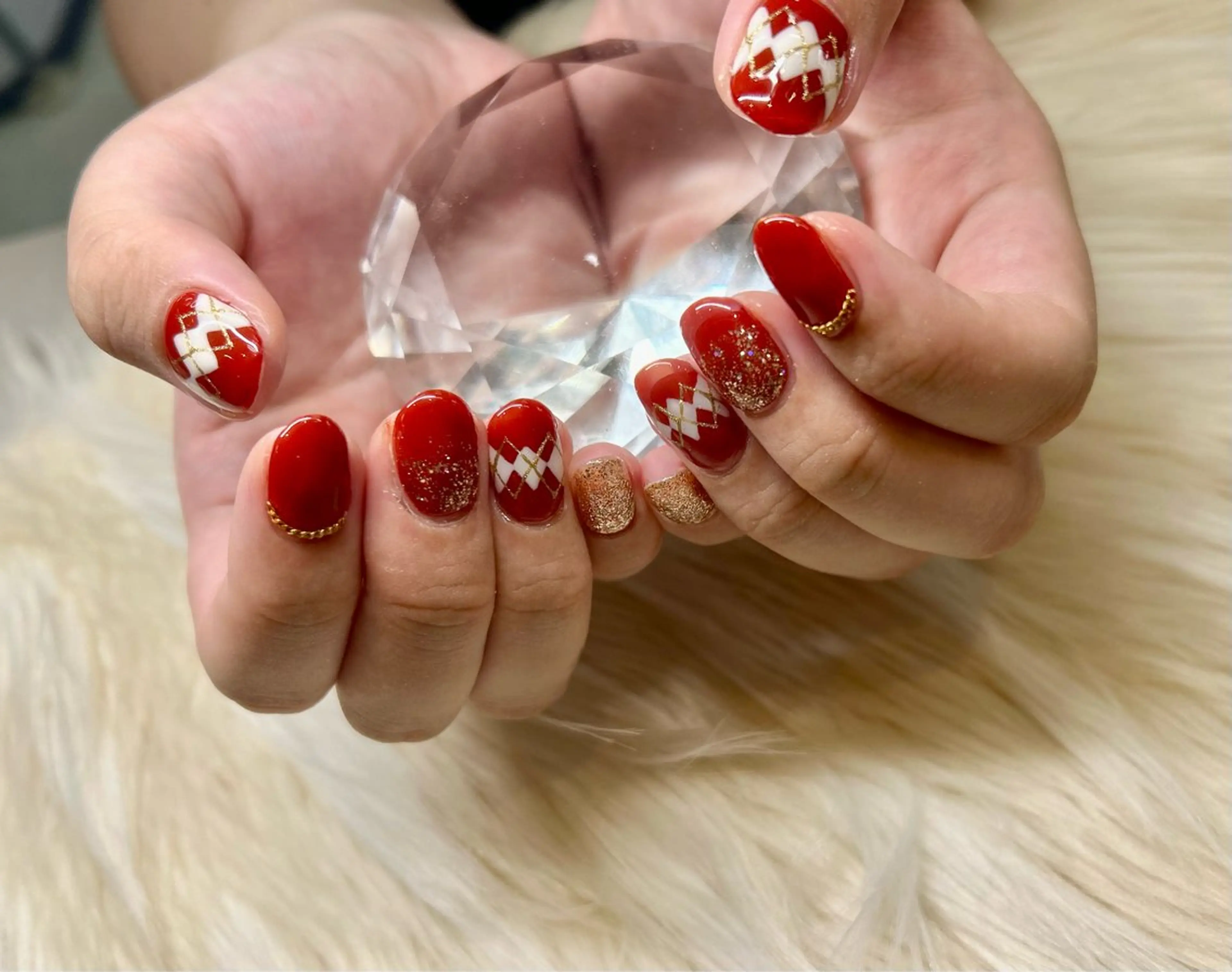 ネイル hair&make EARTH coiffure beaute 龍ケ崎店所属・nailset/ asukaのネイルデザイン