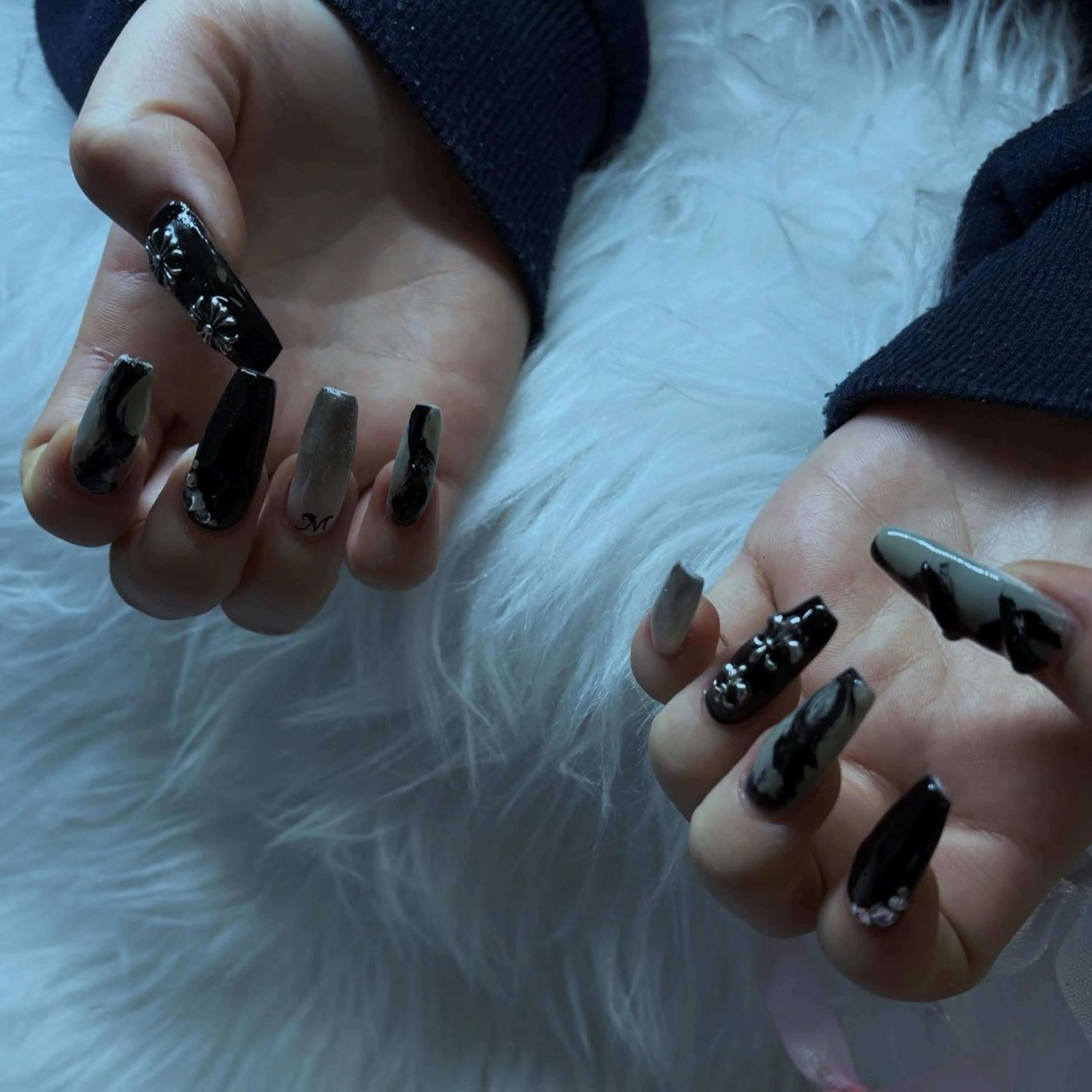 ネイル 長さ出し ロングネイル 持ち込み 春ネイル ハンドネイル vante_aimi .パラジェル取扱店のネイルデザイン