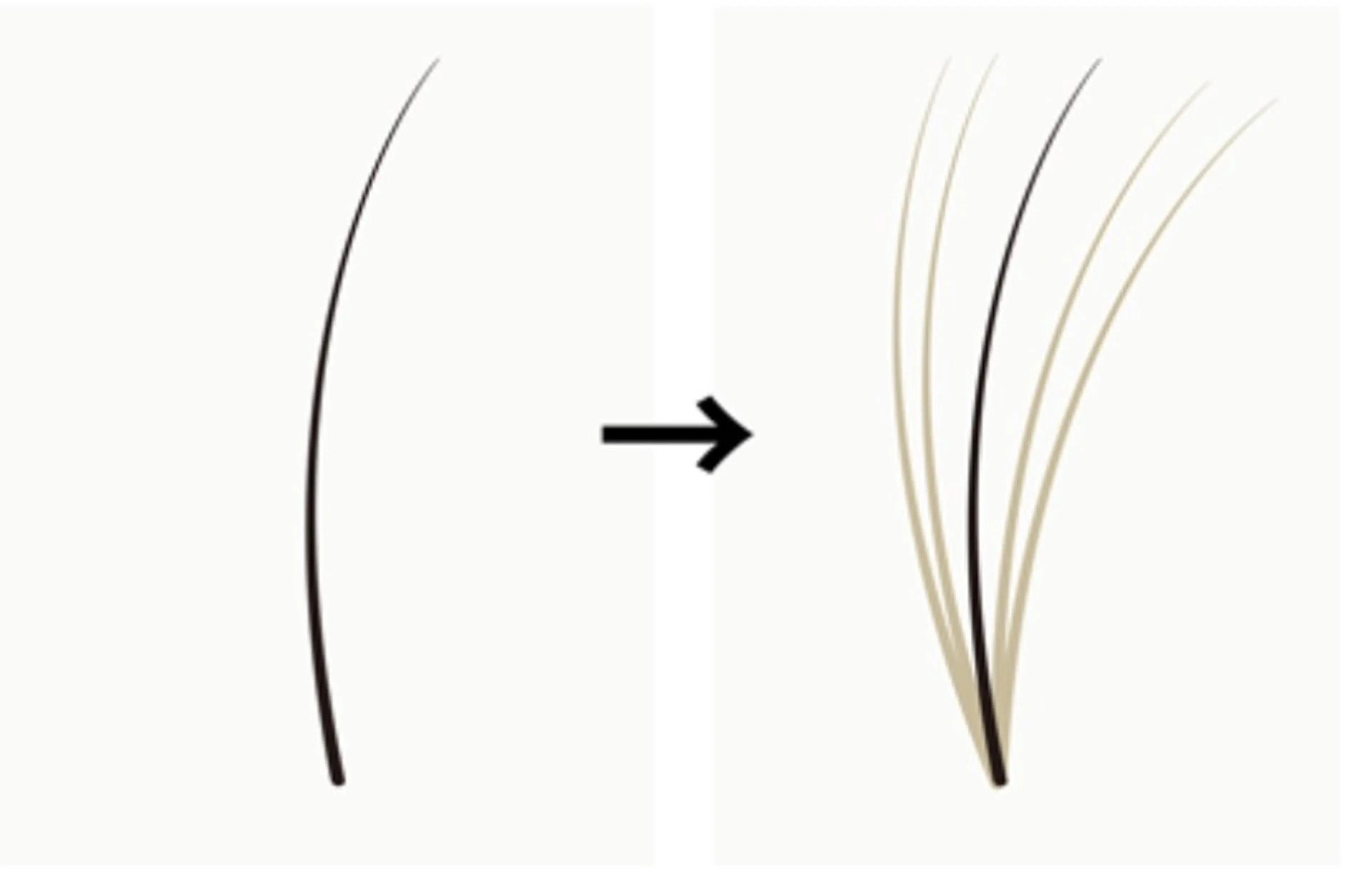増毛エクステ　800本 気になる箇所を集中カバー♪の写真