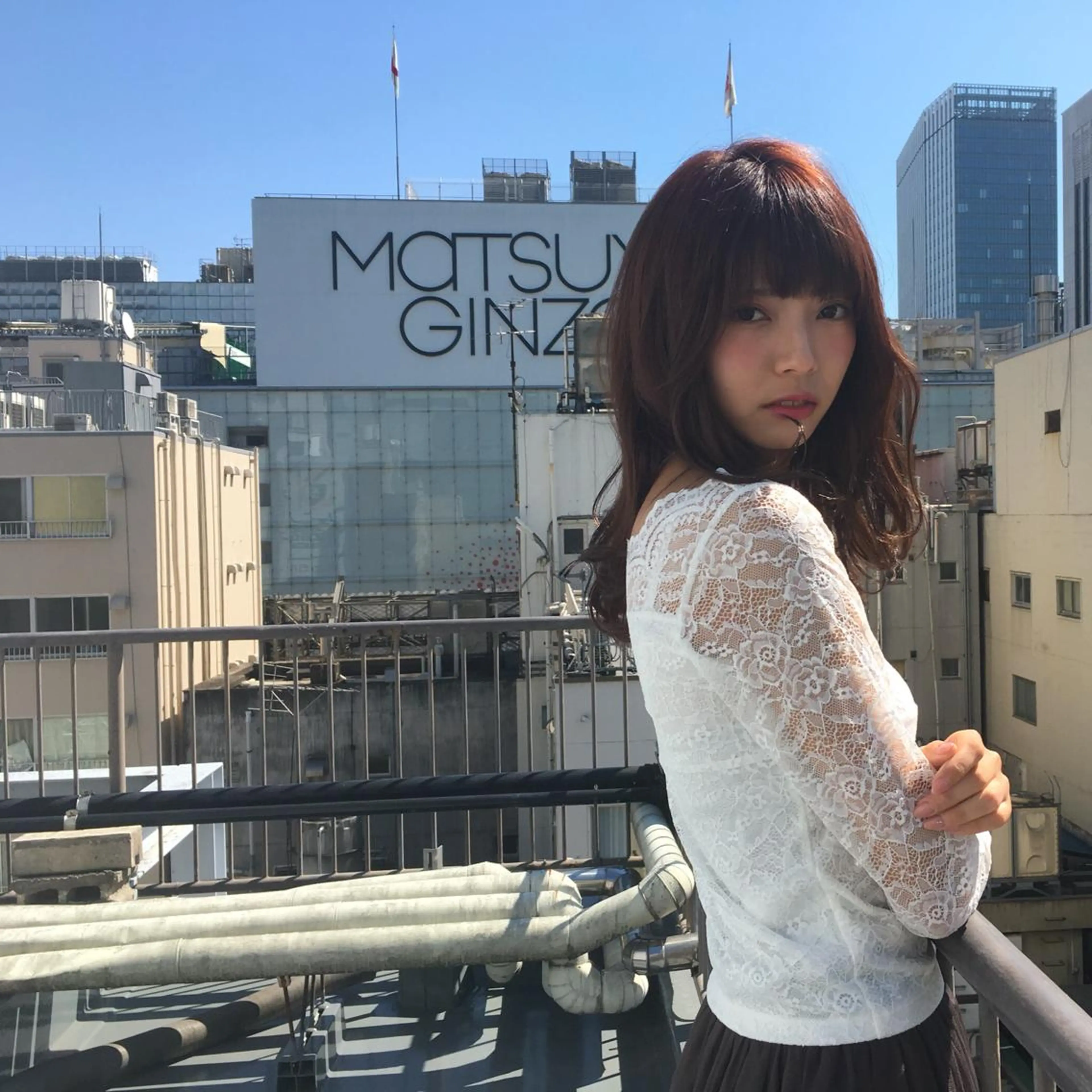 セミロング パーマ 銀座🤍ボブ/ ミディアム/佐野夢美のヘアスタイル