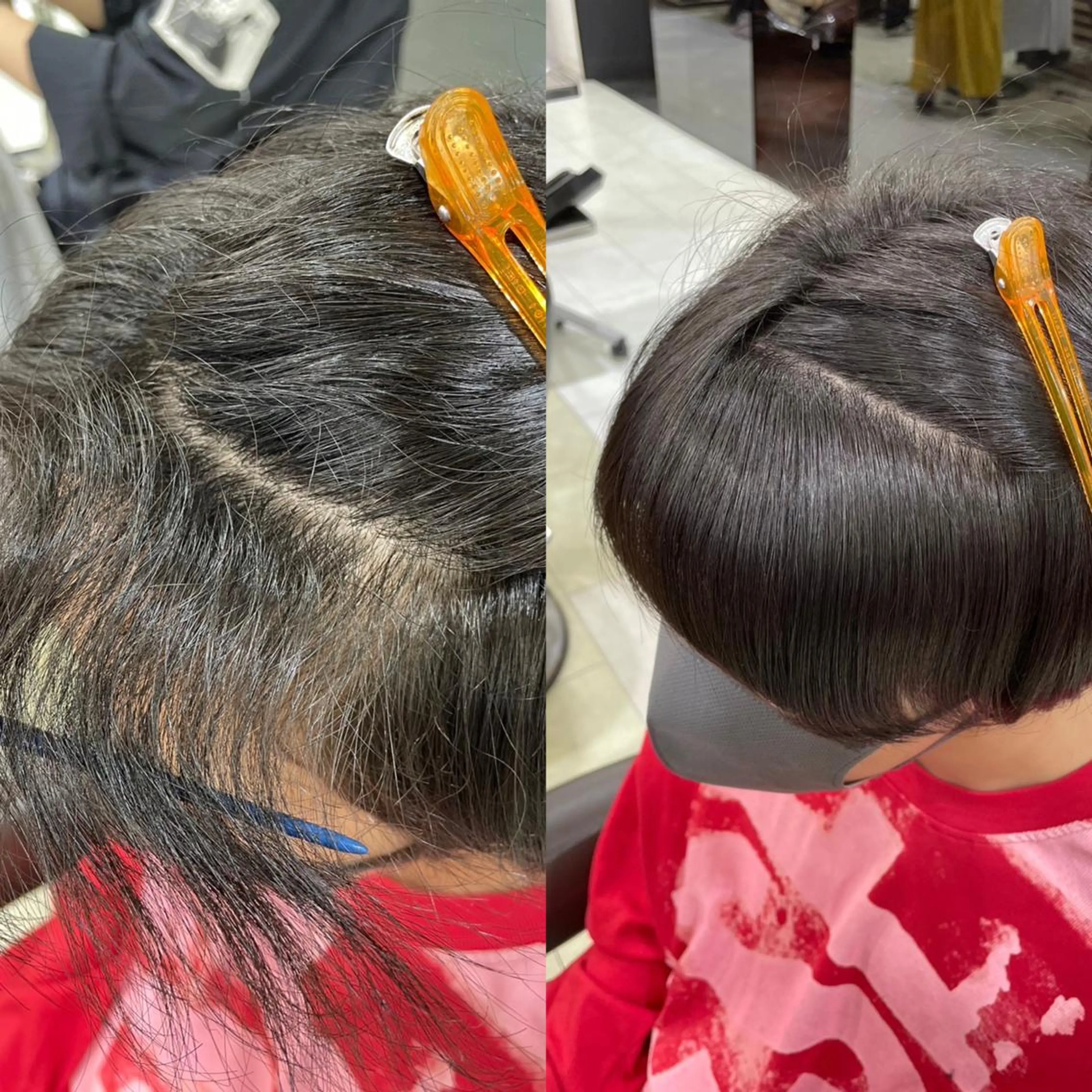 【曲がる縮毛矯正・髪質改善ストレート⭐️】メンズ酸性ストレート【ピンピンしないストレート】【ミニモ学割】の写真