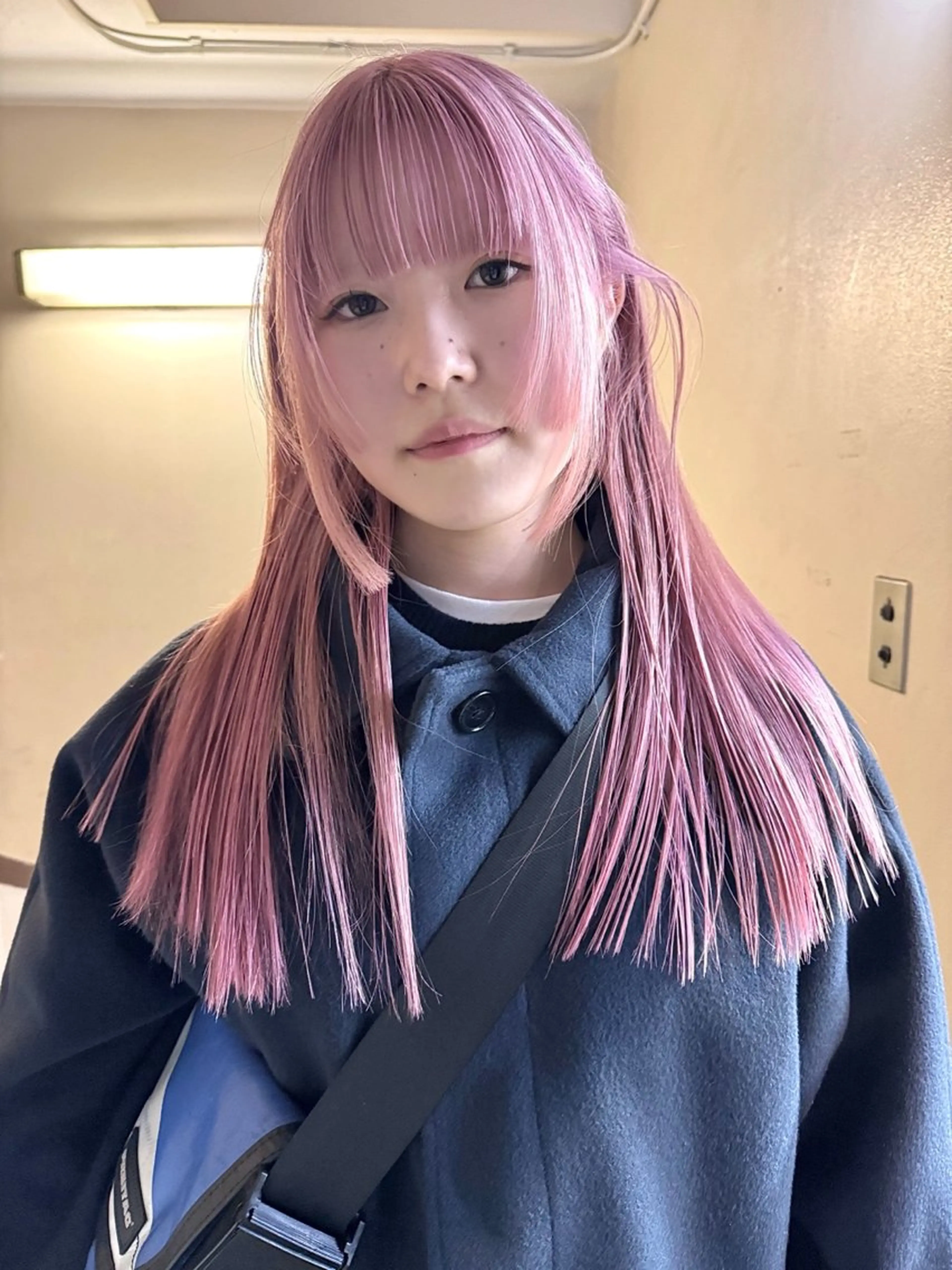 ロング カラー ヘアアレンジ 丸山渉/パーマ エフェクトブリーチのヘアスタイル