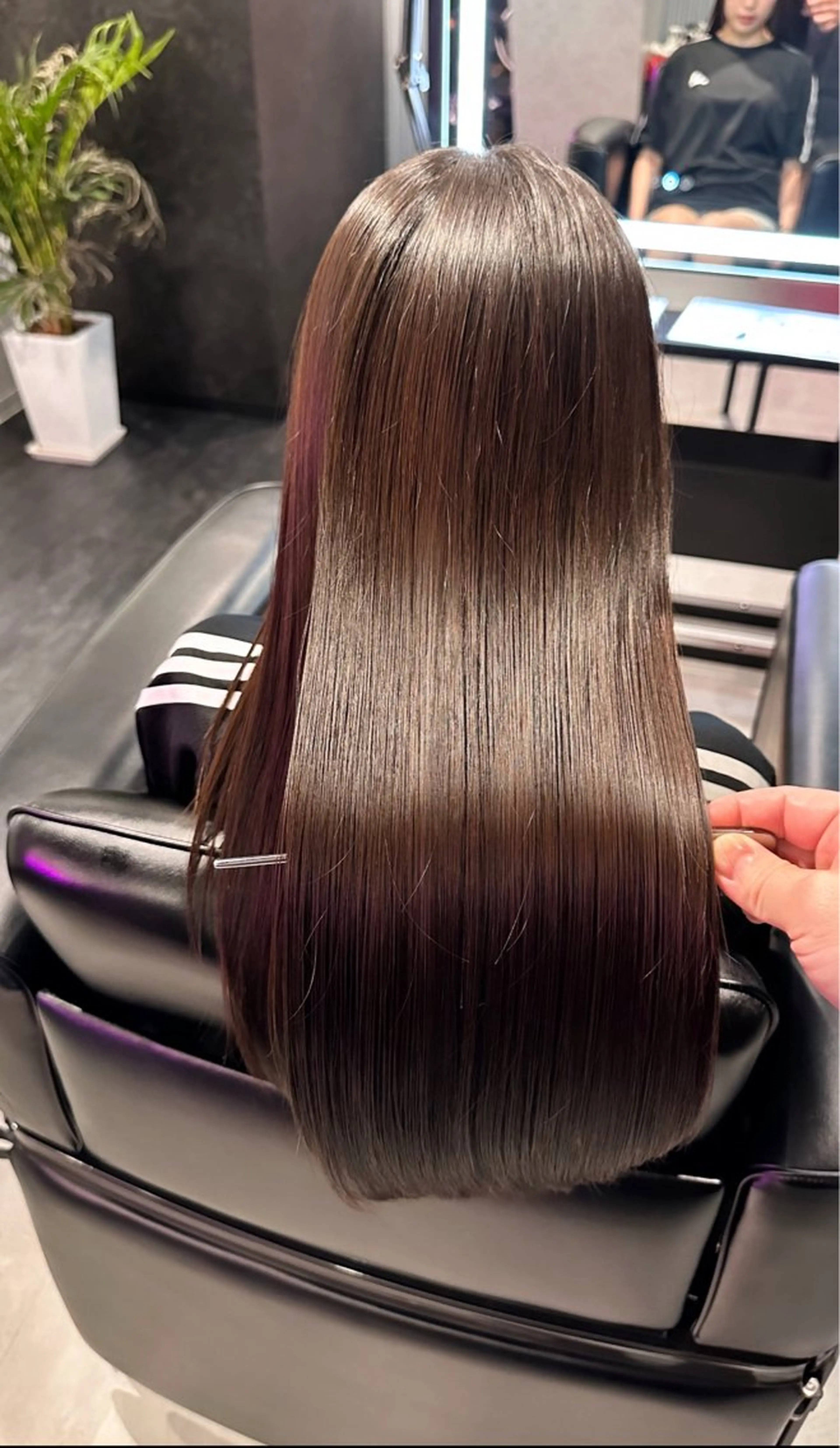 セミロング セミロングパーマ 髪質改善 レイヤーカット 縮毛矯正 オトナかわいい♡◌ ⑅⃝*GISELLEのヘアスタイル