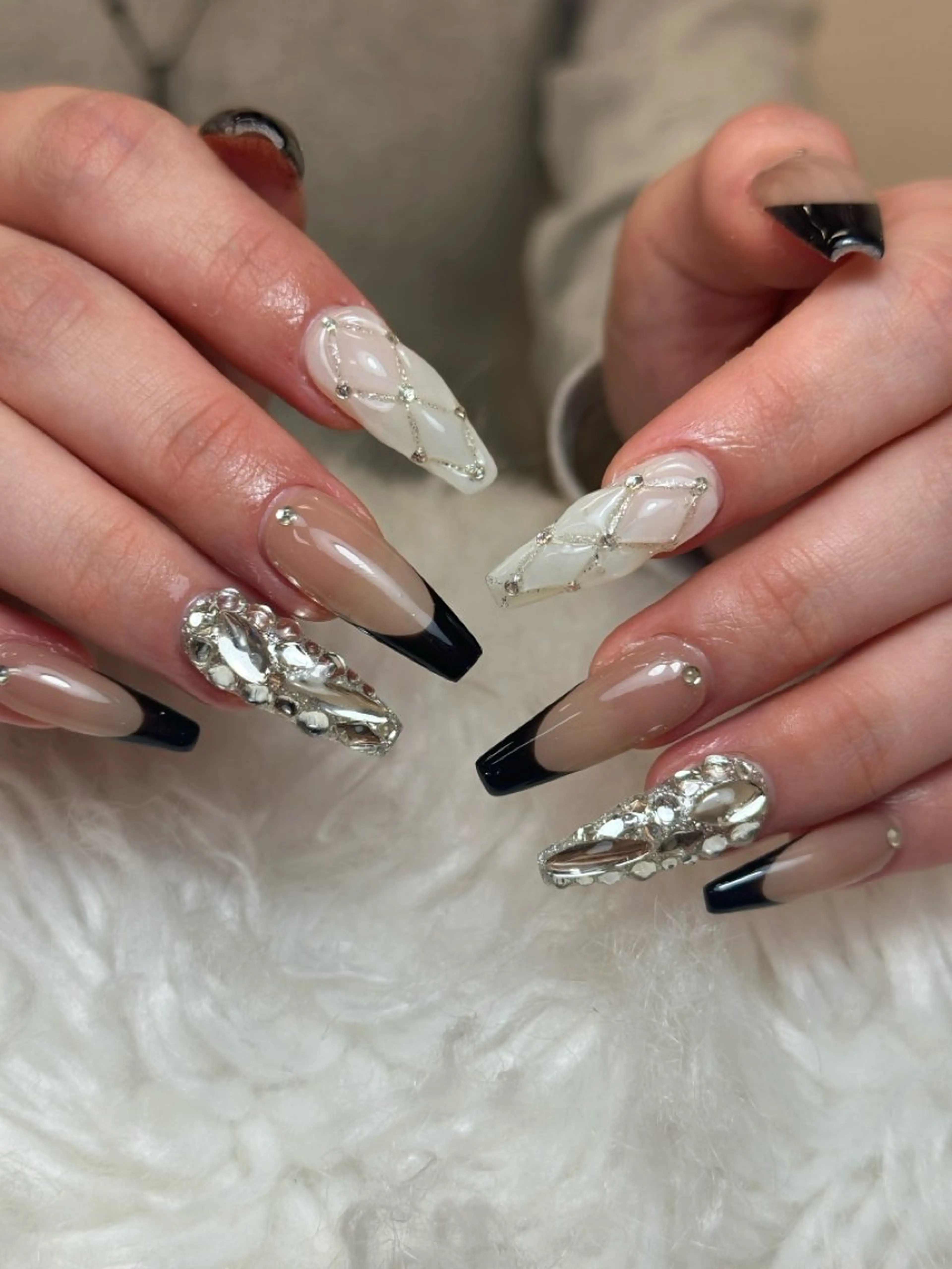 ネイル アートネイル ジェルネイル マグネットネイル ハンドネイル JennNail_ マオのネイルデザイン