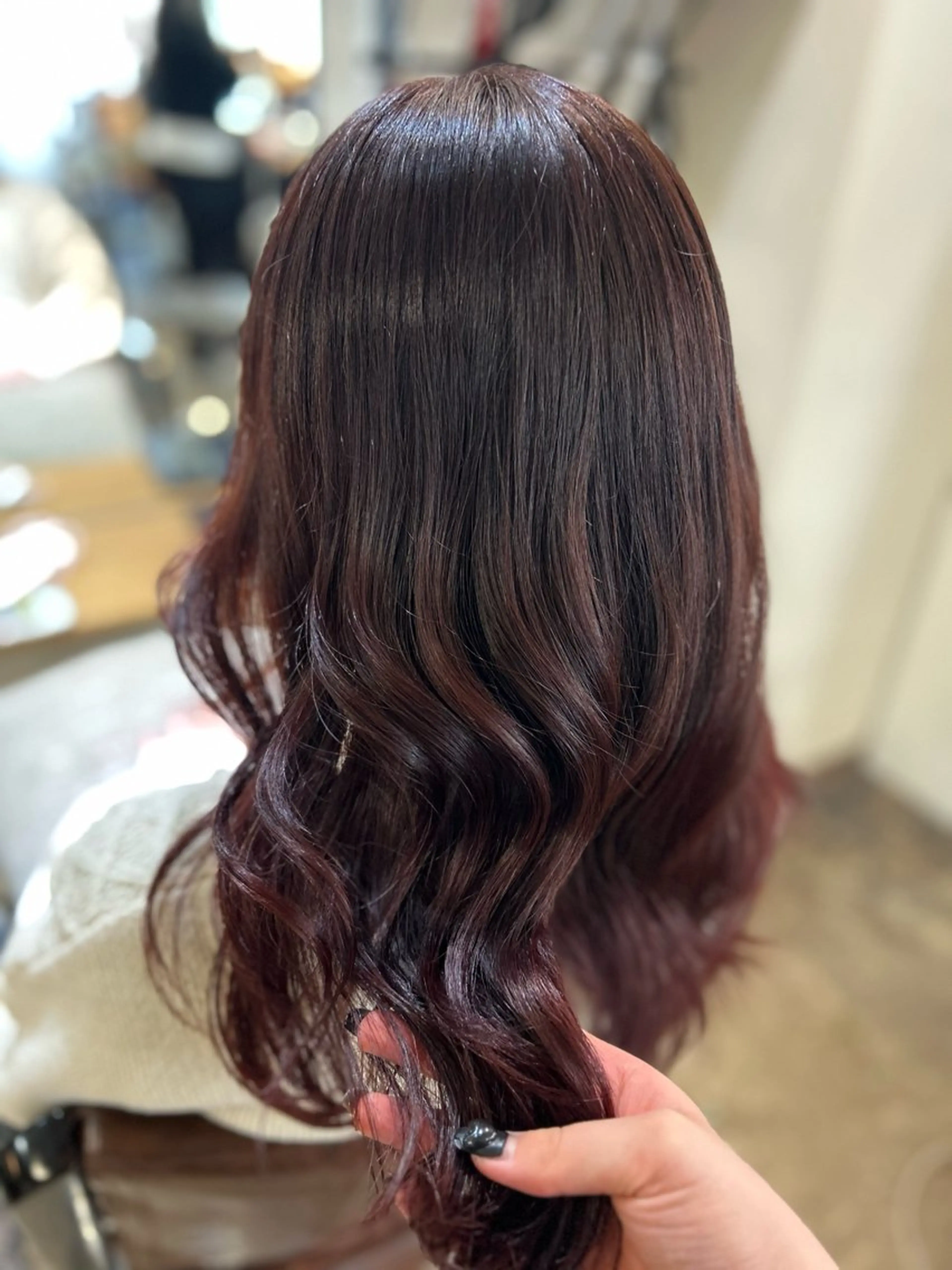 ミディアム カラー レッドカラー 艶髪/レイヤー 🦋MIYUUのヘアスタイル