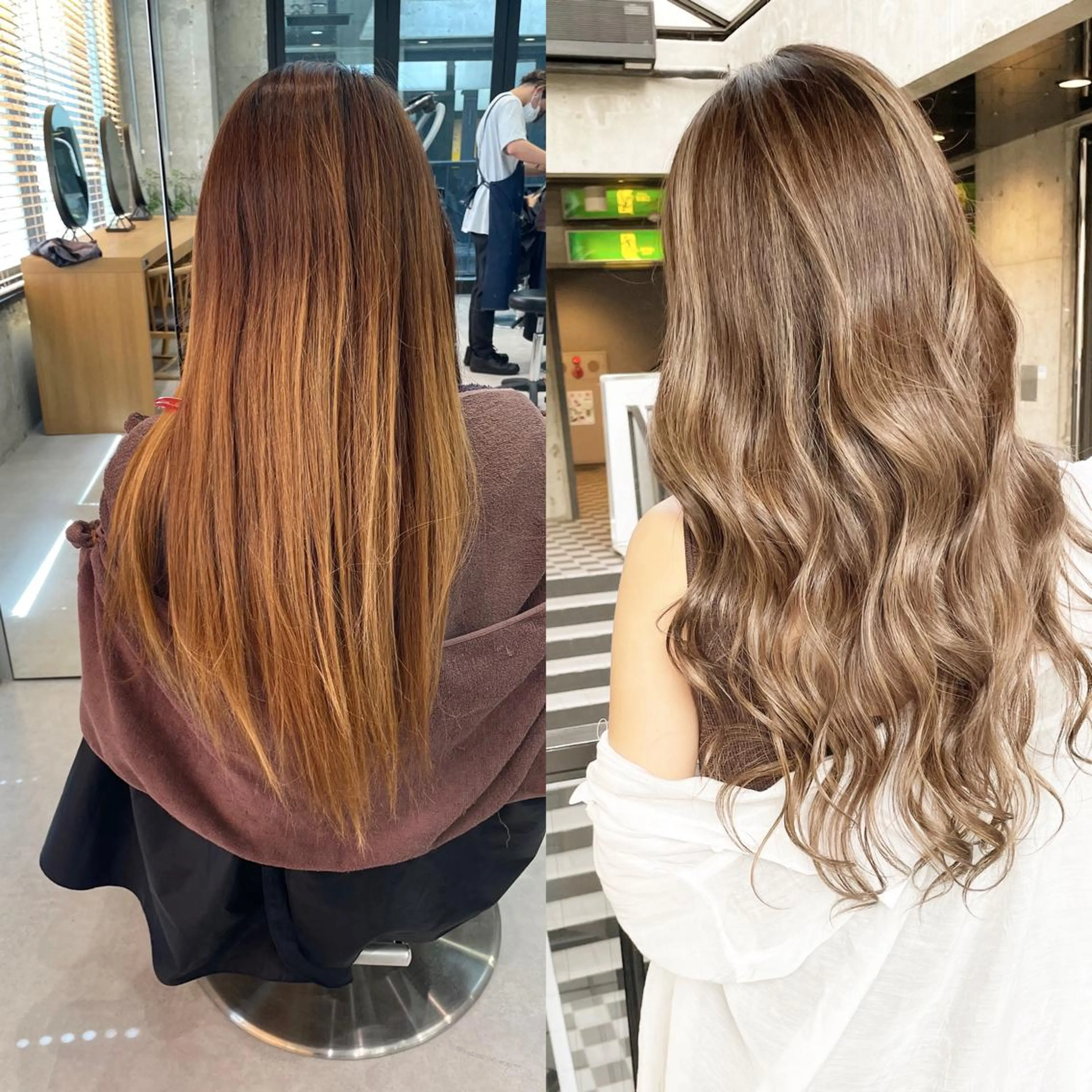 ロング カラー ヘアアレンジ ヘアカラー TATSUYA アートディレクターのヘアスタイル