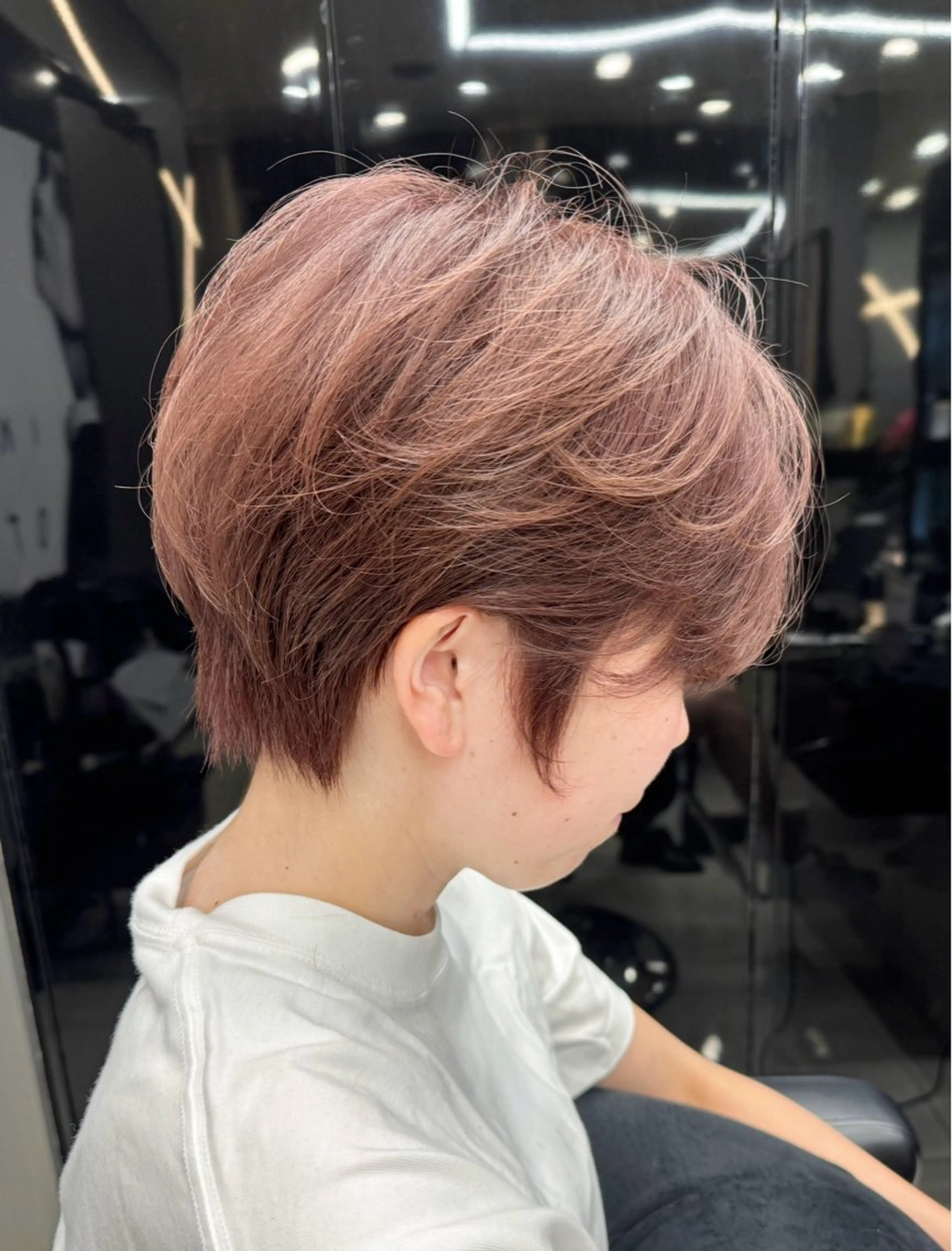 ショート カット ヘアカラー トリートメント little×PORTO三宮所属・🧡/艶髪/桑原 拓也/ショート/🧡のヘアスタイル